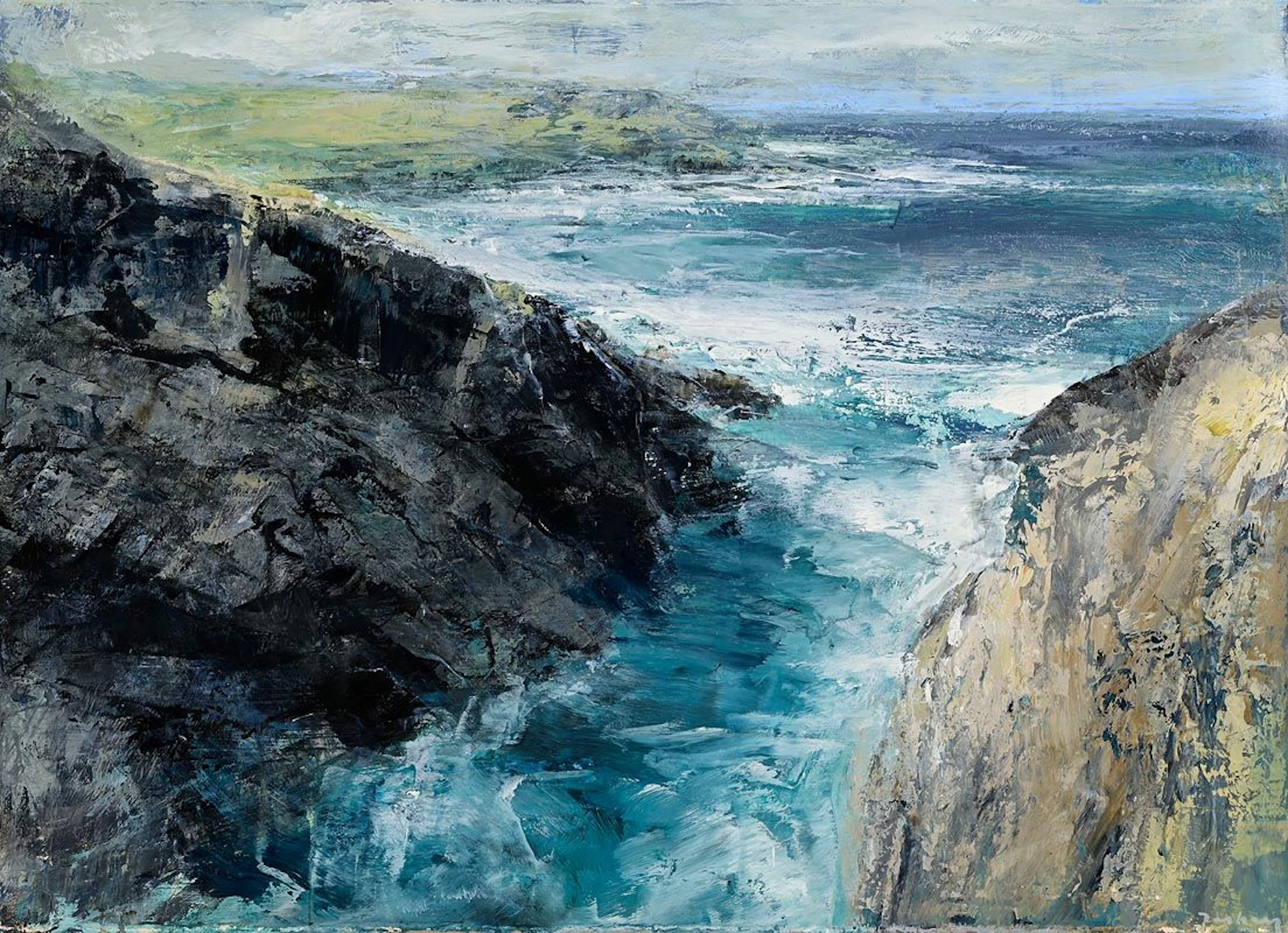 Donald Teskey (b.1956) Coastal Report, Mayo