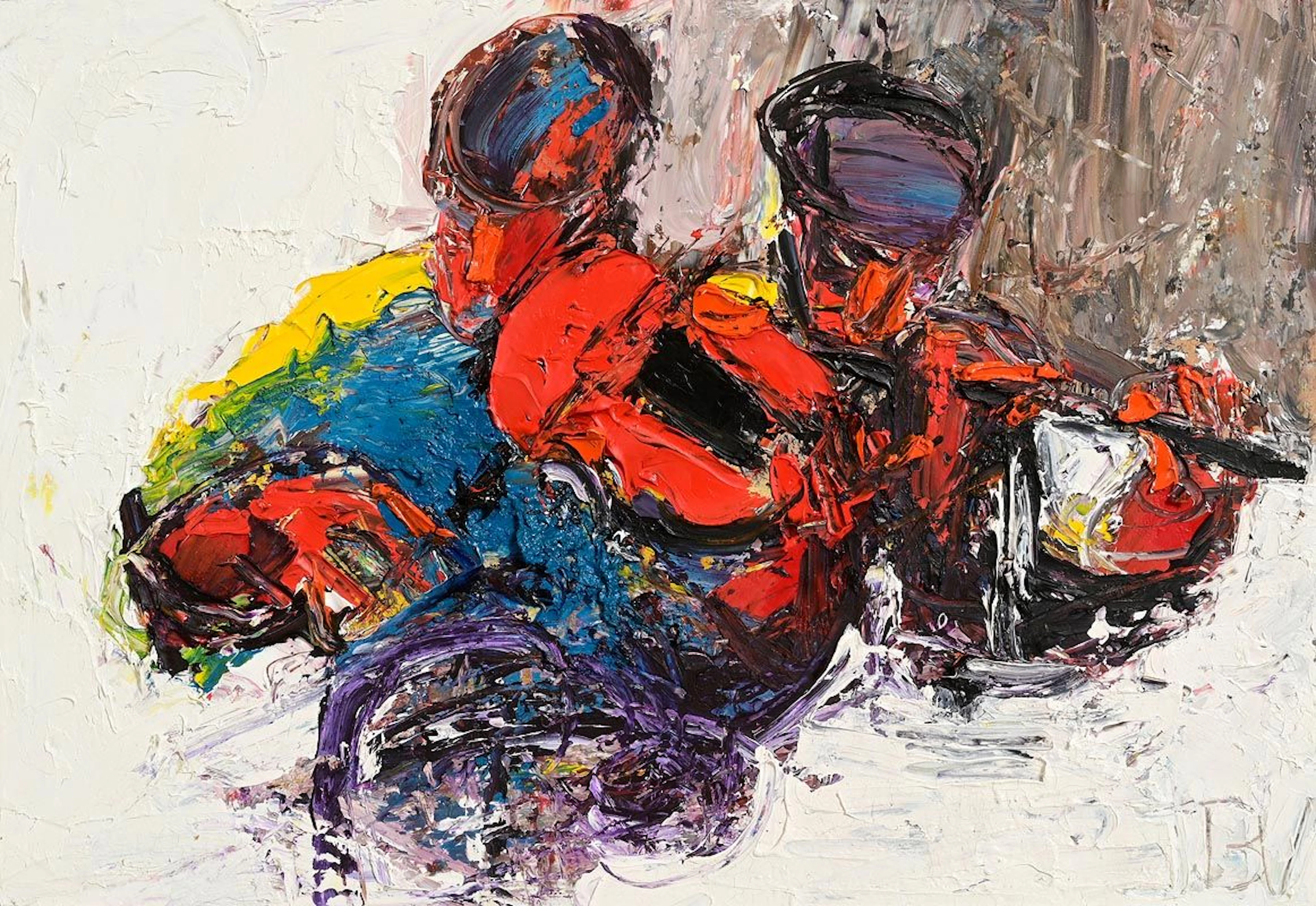 John B. Vallely (b.1941) Fiddler and Flute Player
