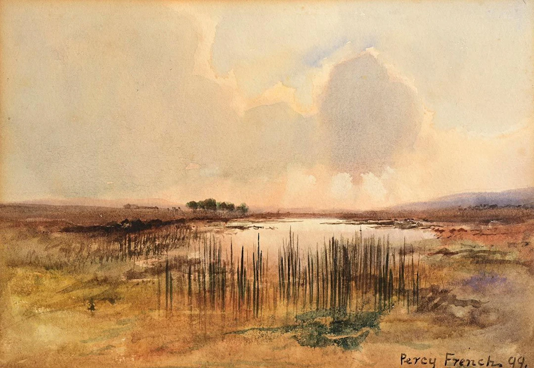 William Percy French (1854-1920) Bog Landscape (1899)