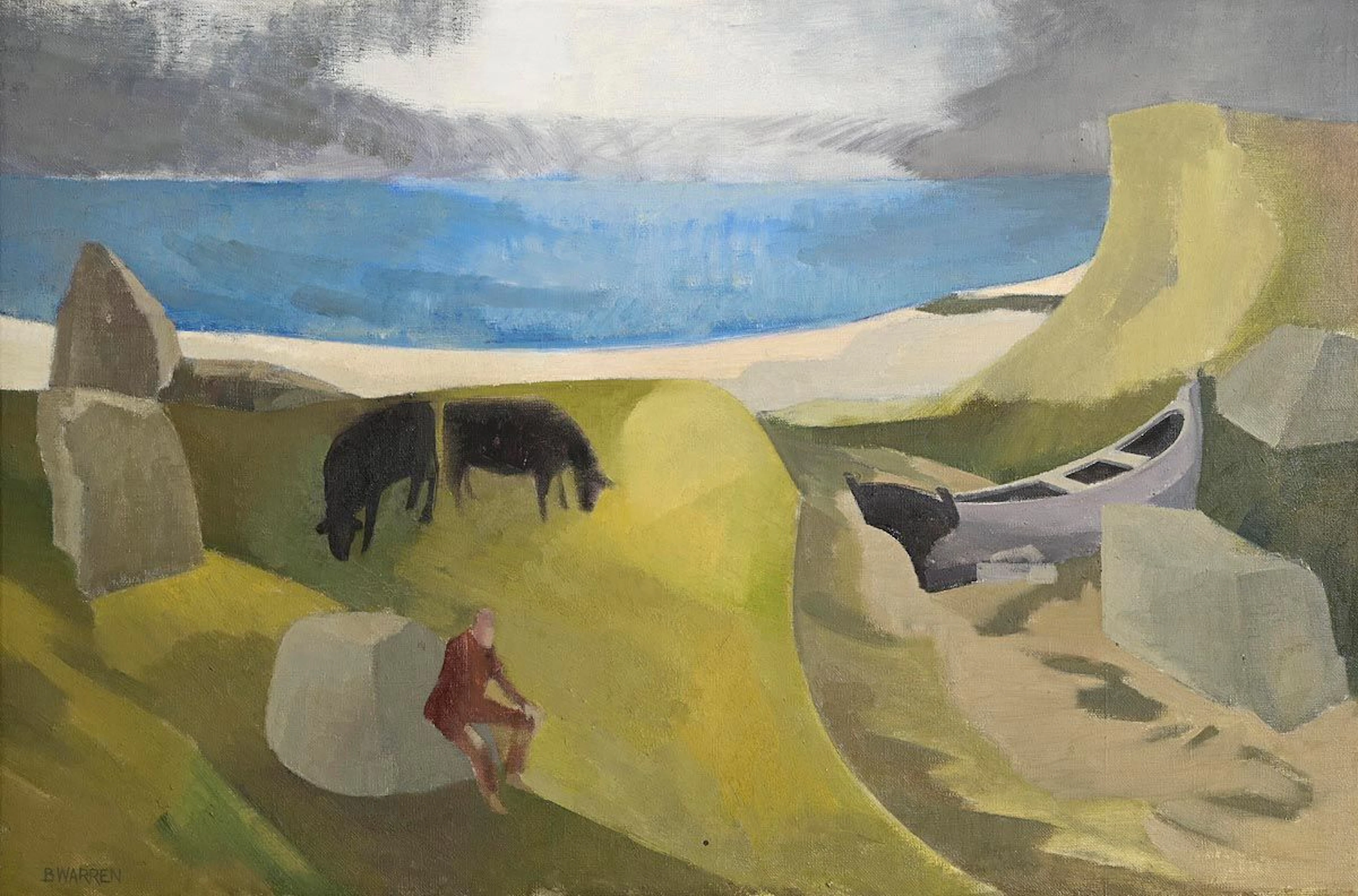 Barbara Warren (1925-2017) Winter Sun, Connemara