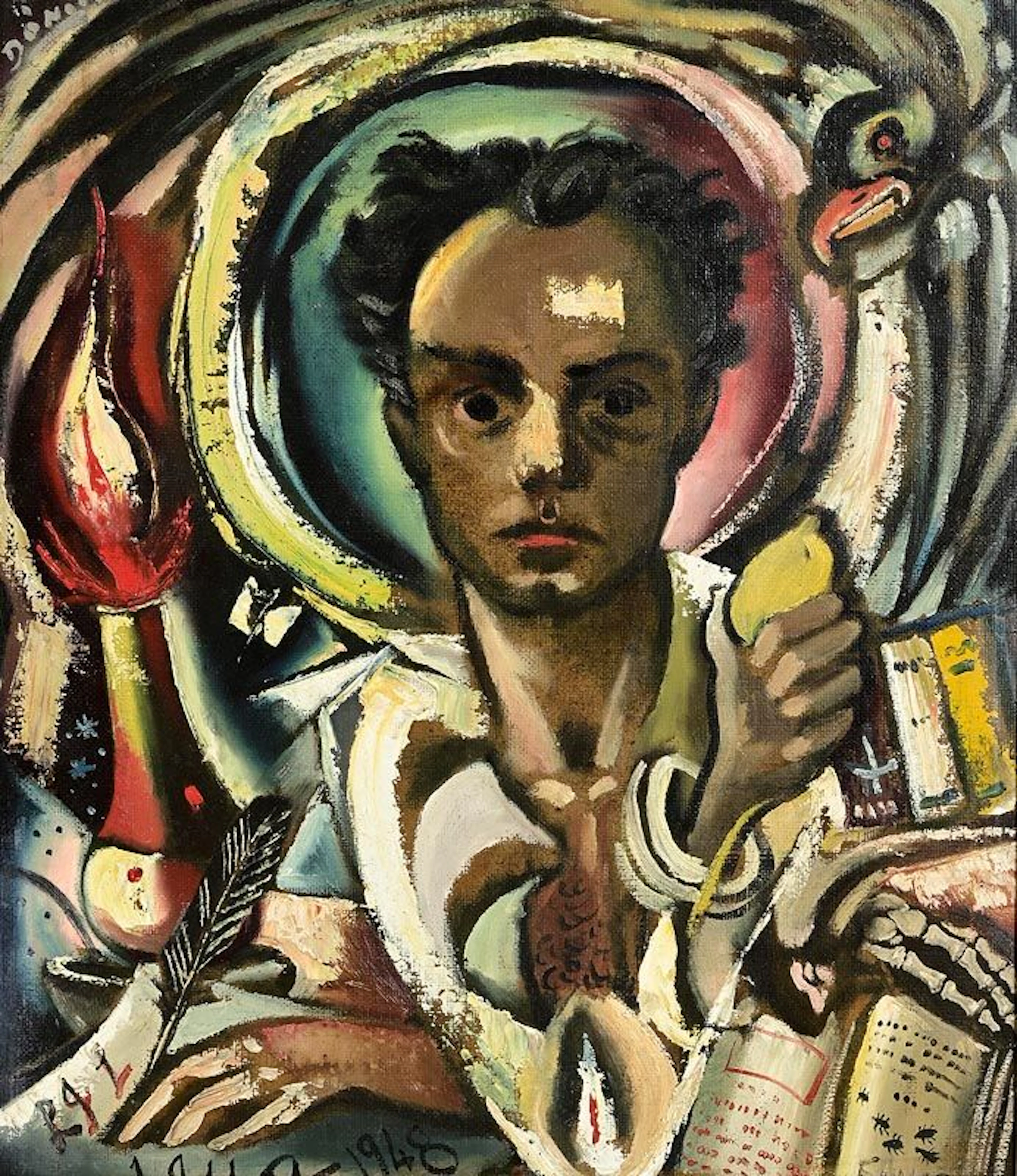 Daniel O'Neill (1920-1974) Portrait of the Writer Laurence James Ludovici