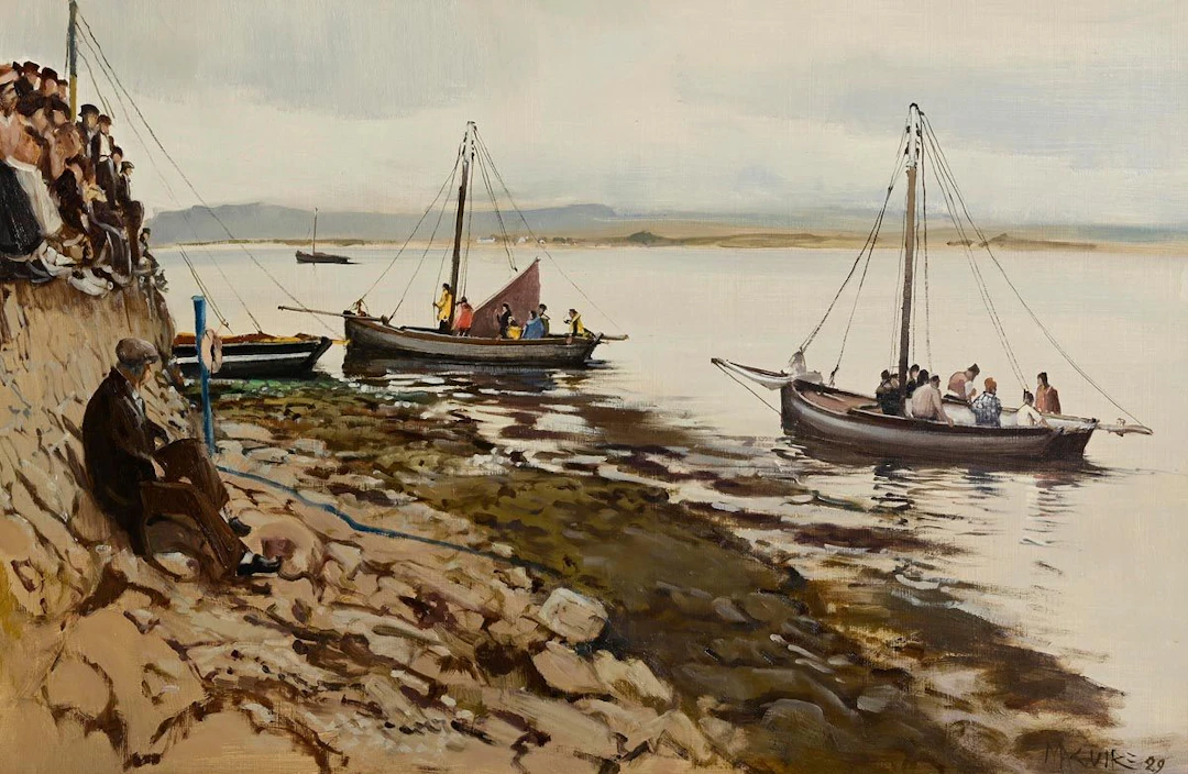 Cecil Maguire (1930-2020) Regatta Day, Roundstone (1989)