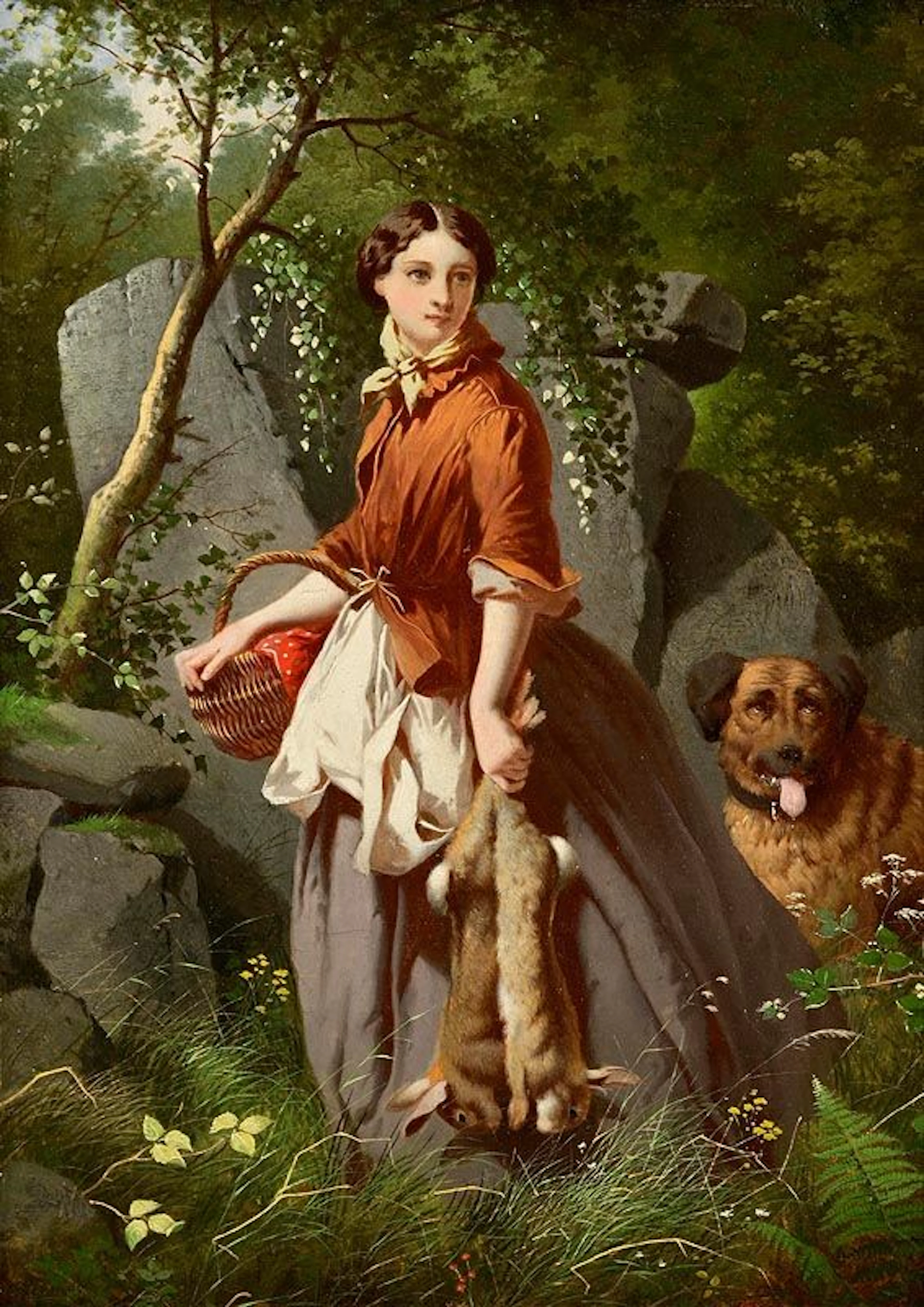 William Millner (1818-1870) The Gamekeeper's Daughter