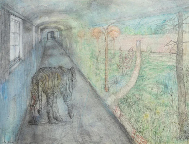 Leila Pedersen (20th/21st Century) Tiger Asylum (2010)