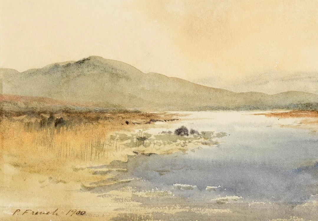 William Percy French (1854-1920) Sunset, Connemara (1900)