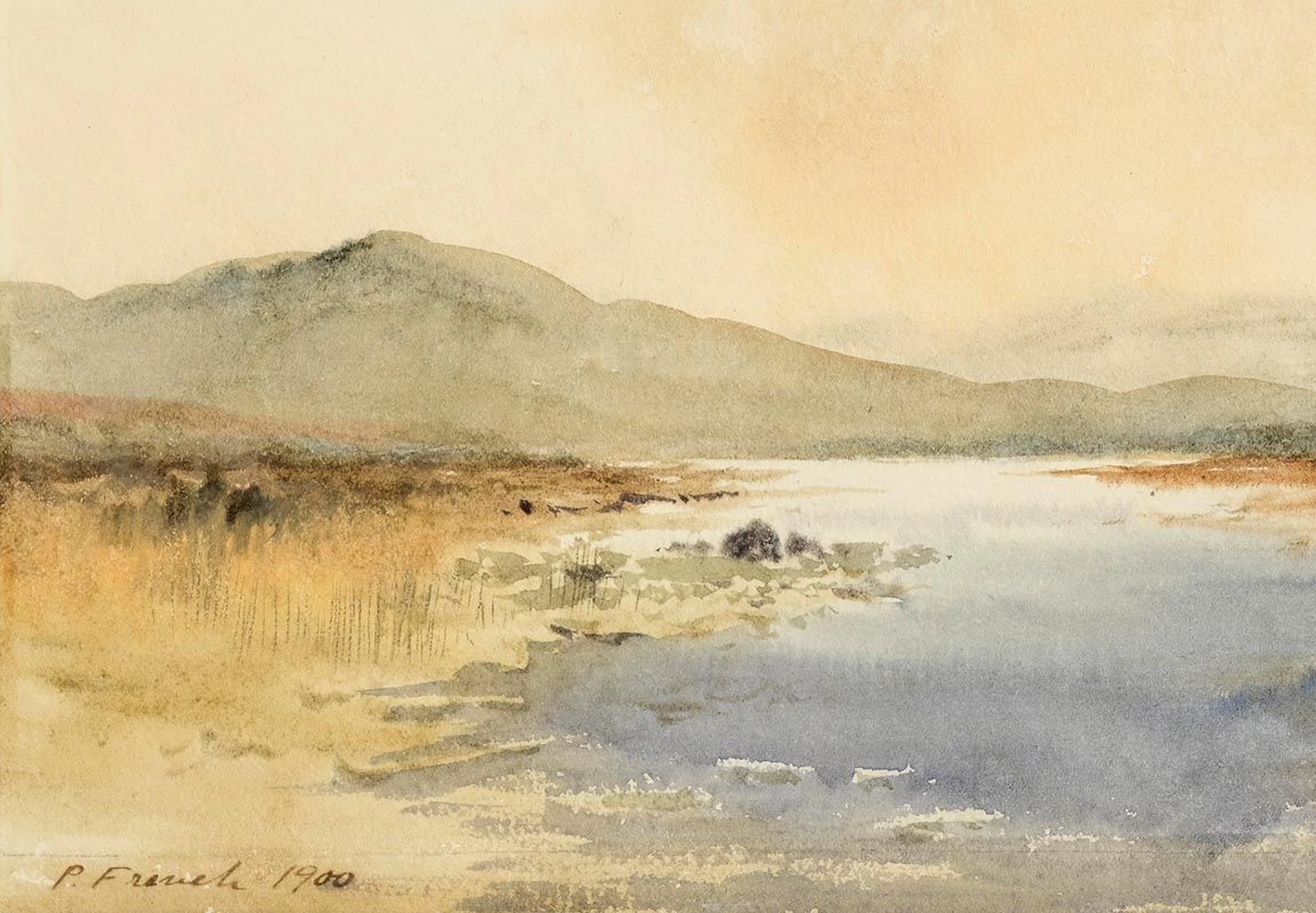 William Percy French (1854-1920) Sunset, Connemara (1900)