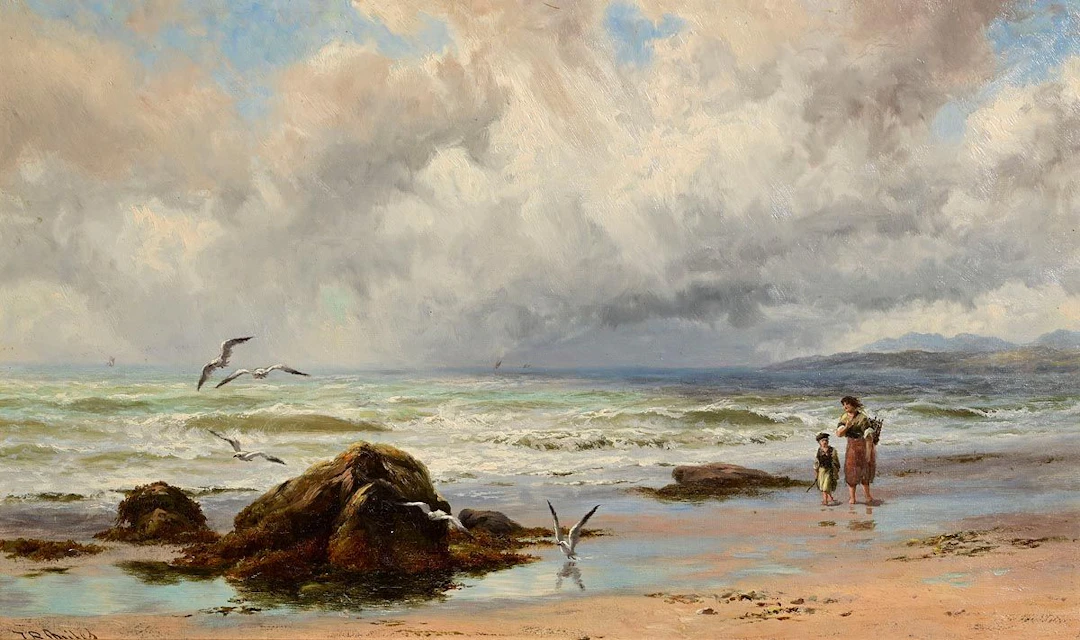 Thomas Rose Miles (1844-1916) Fresh Breeze, Bertraghboy Bay, Connemara