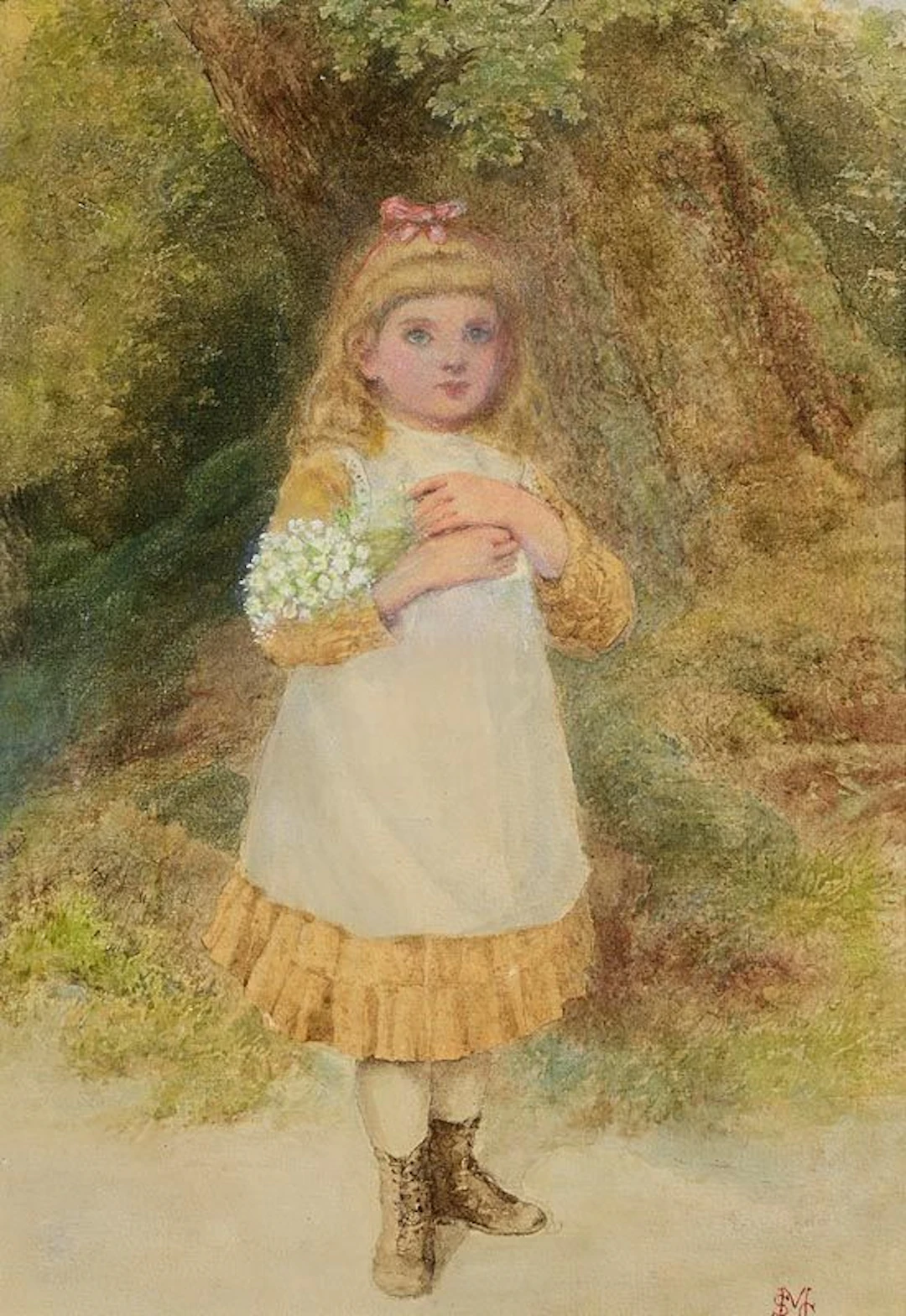 Samuel McCloy (1831-1904) Picking Flowers