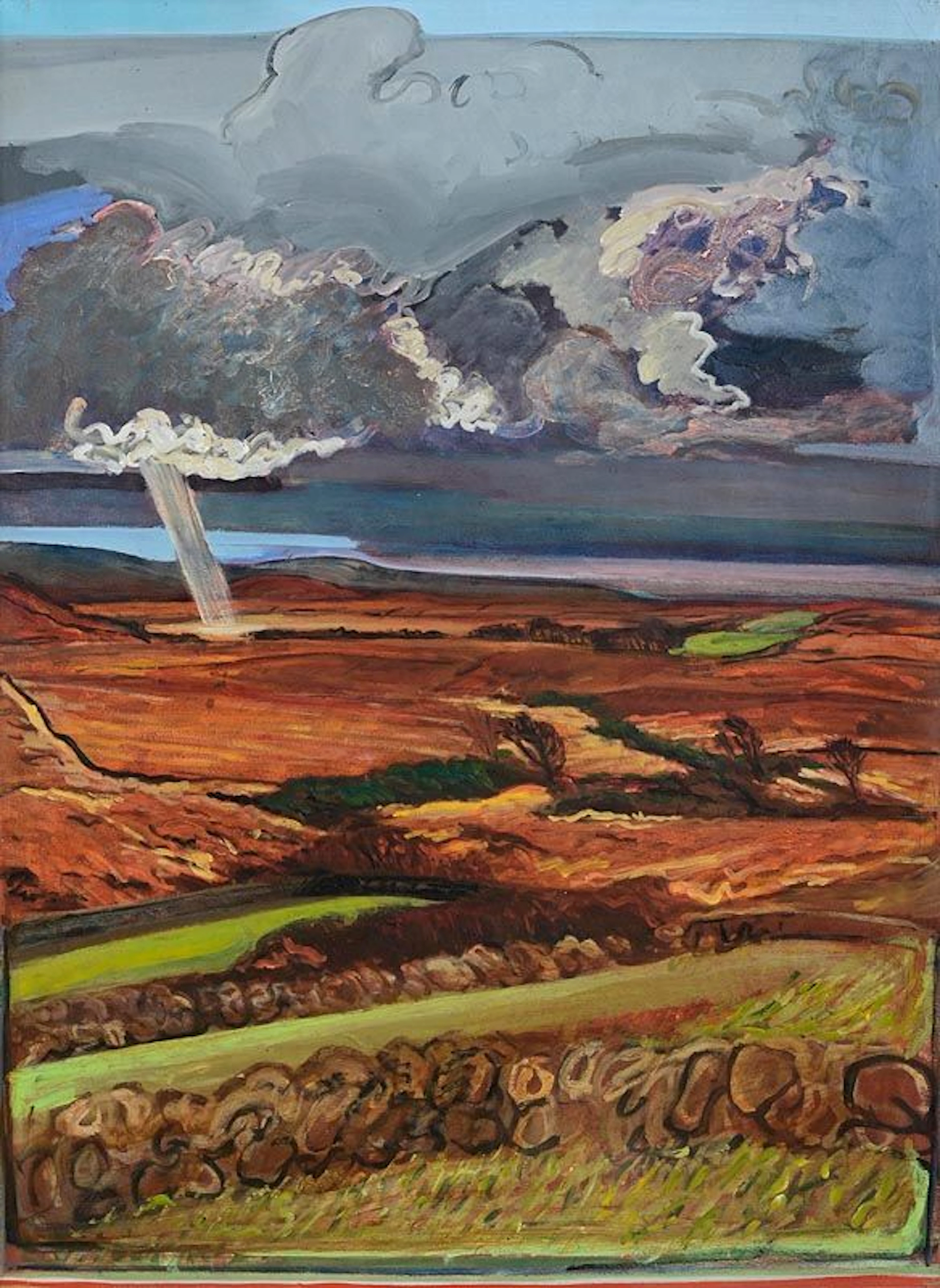 Brian Bourke (b.1936) Irish Cnoc an Loic, Galway (1979)