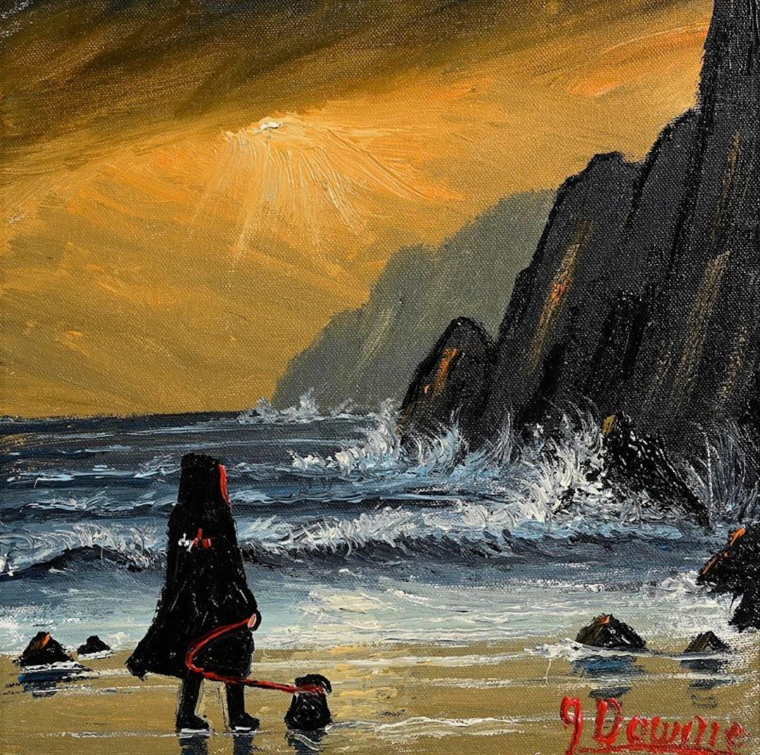 James Downie (b. 1949) Wave Watching