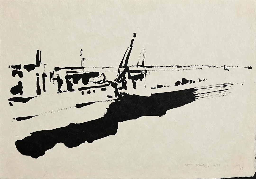 Louis Le Brocquy (1916-2012) Dubliners - The Quays (1986)
