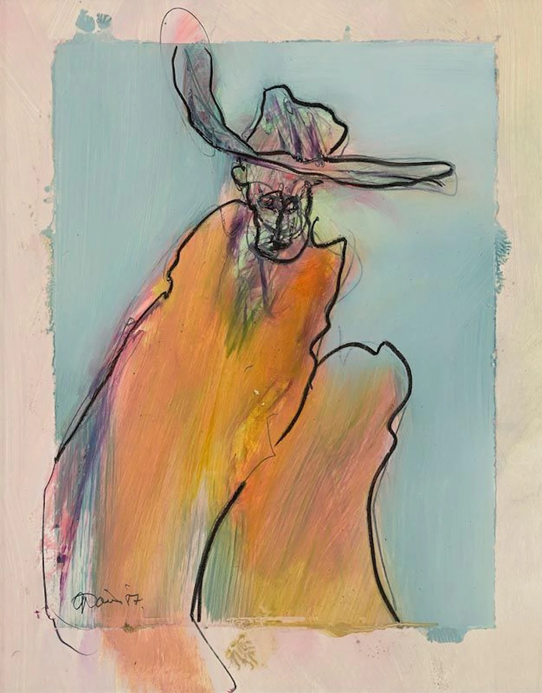 Gerald Davis (1938-2005) The Drifter (1987)