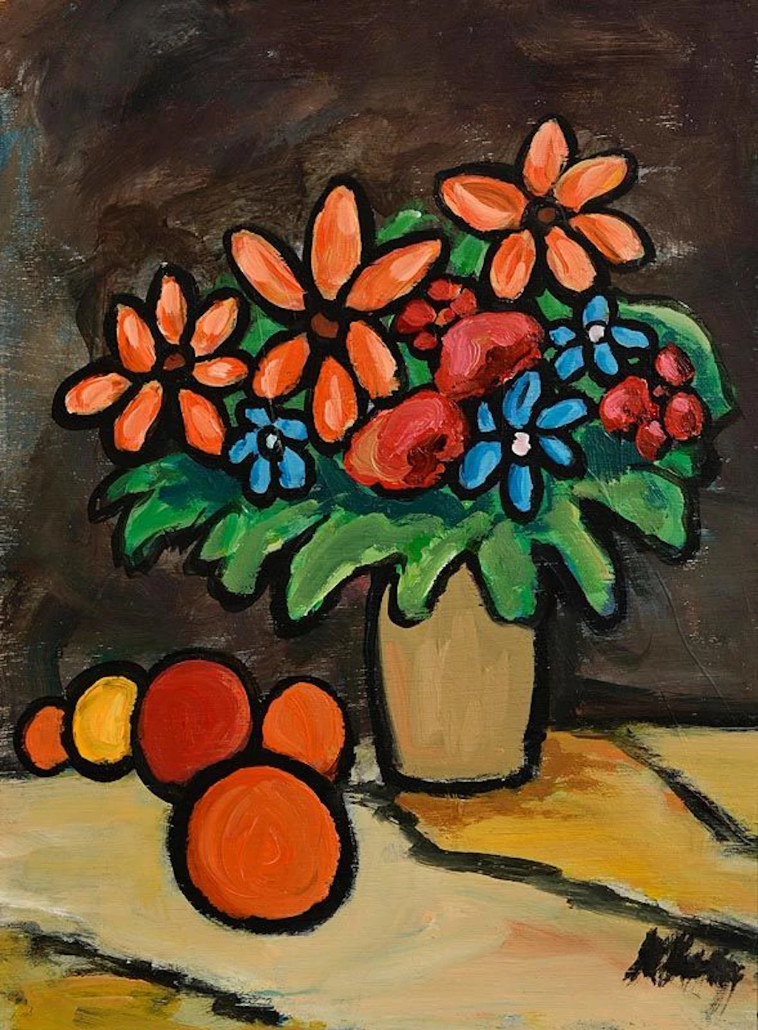 Markey Robinson (1918-1999) Still Life Fruit and Flowers