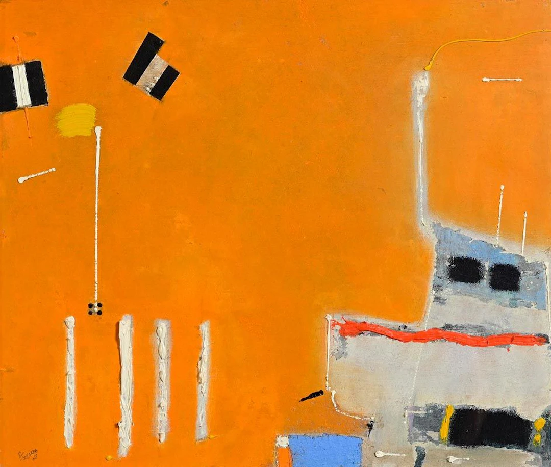 Mike Fitzharris (b.1952) Boatyard (2005)