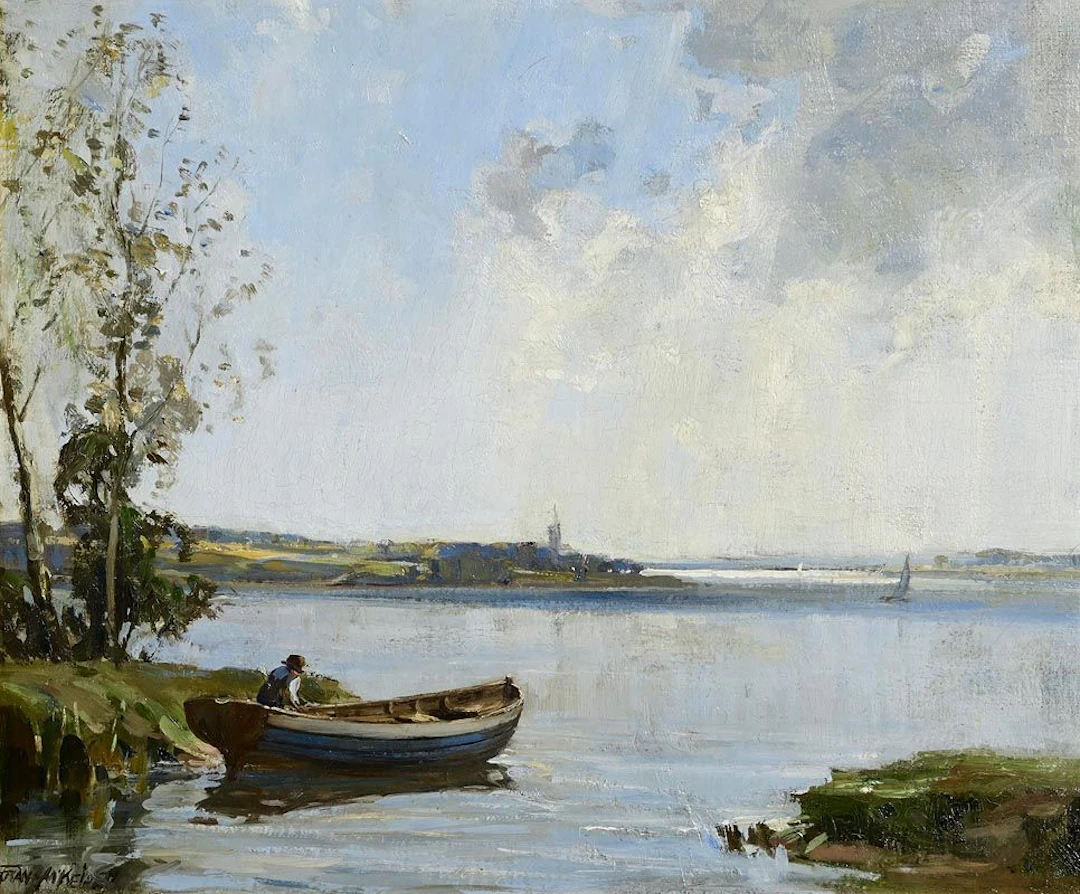 Frank McKelvey (1895-1974) Figure in Boat