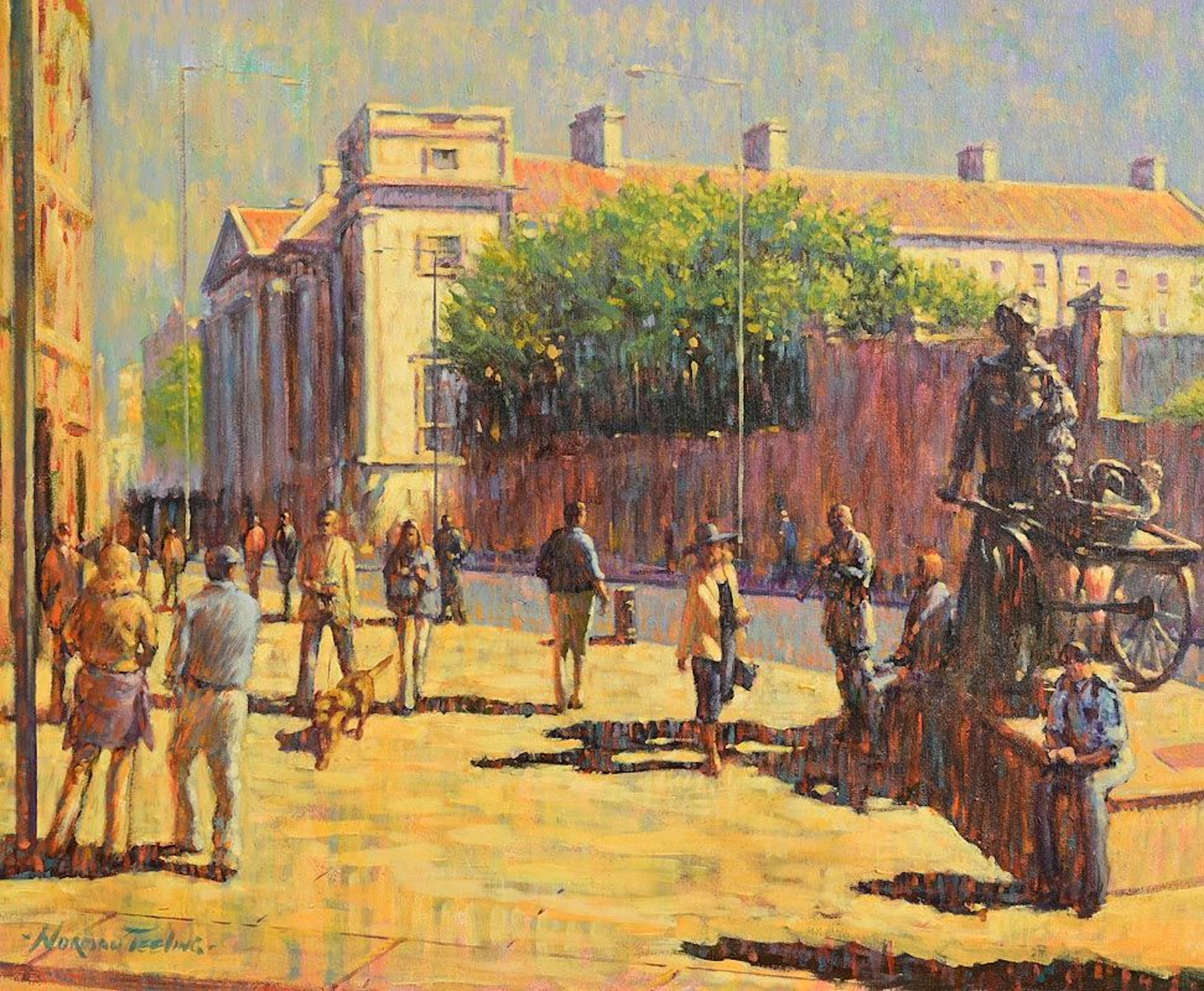 Norman Teeling (b.1944) Molly Malone at Trinity
