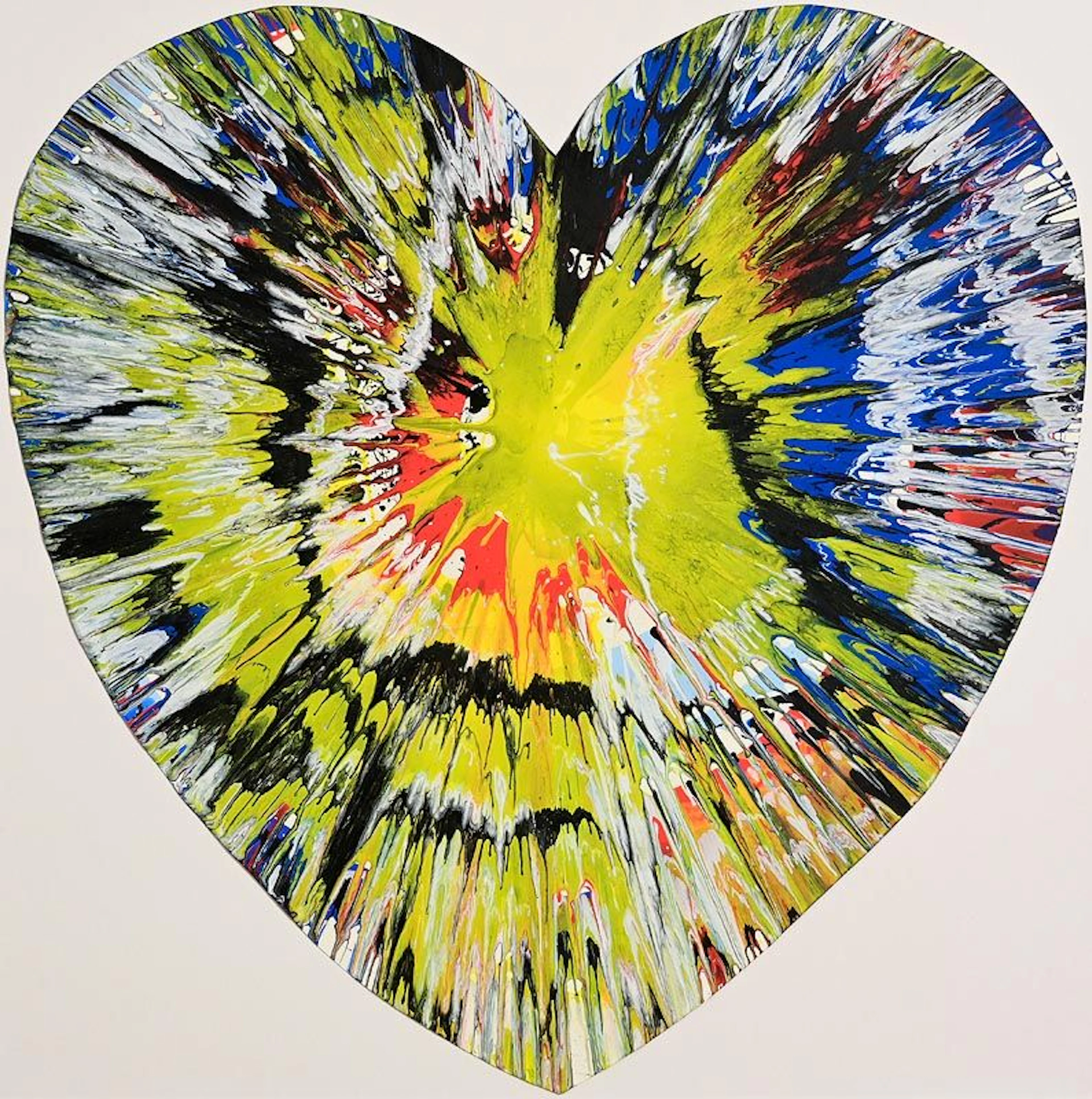 Damien Hirst (b.1965) British Heart - Spin Painting