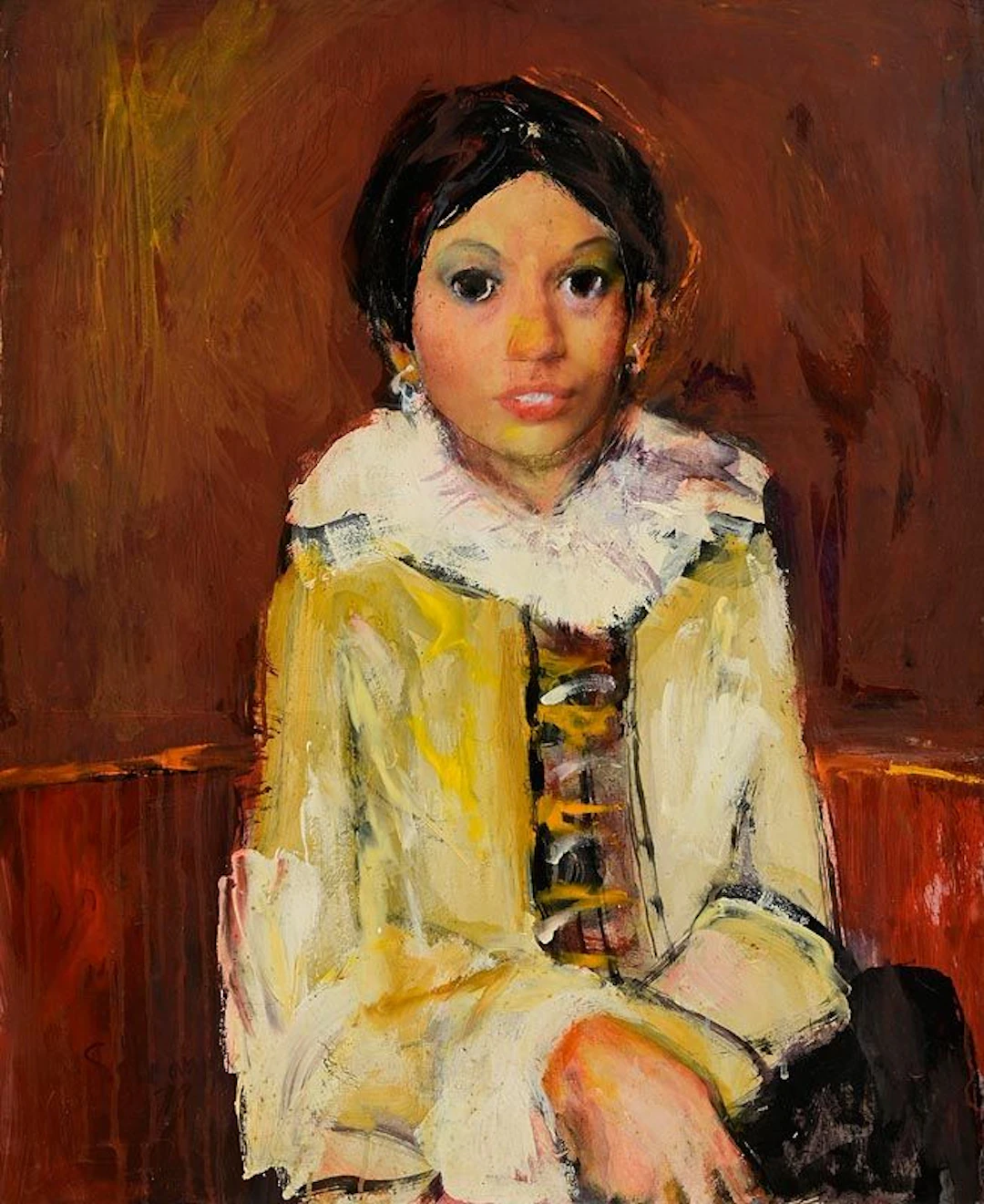 Jack Donovan (1934-2014) Girl in a Ruffle Collar (1979)