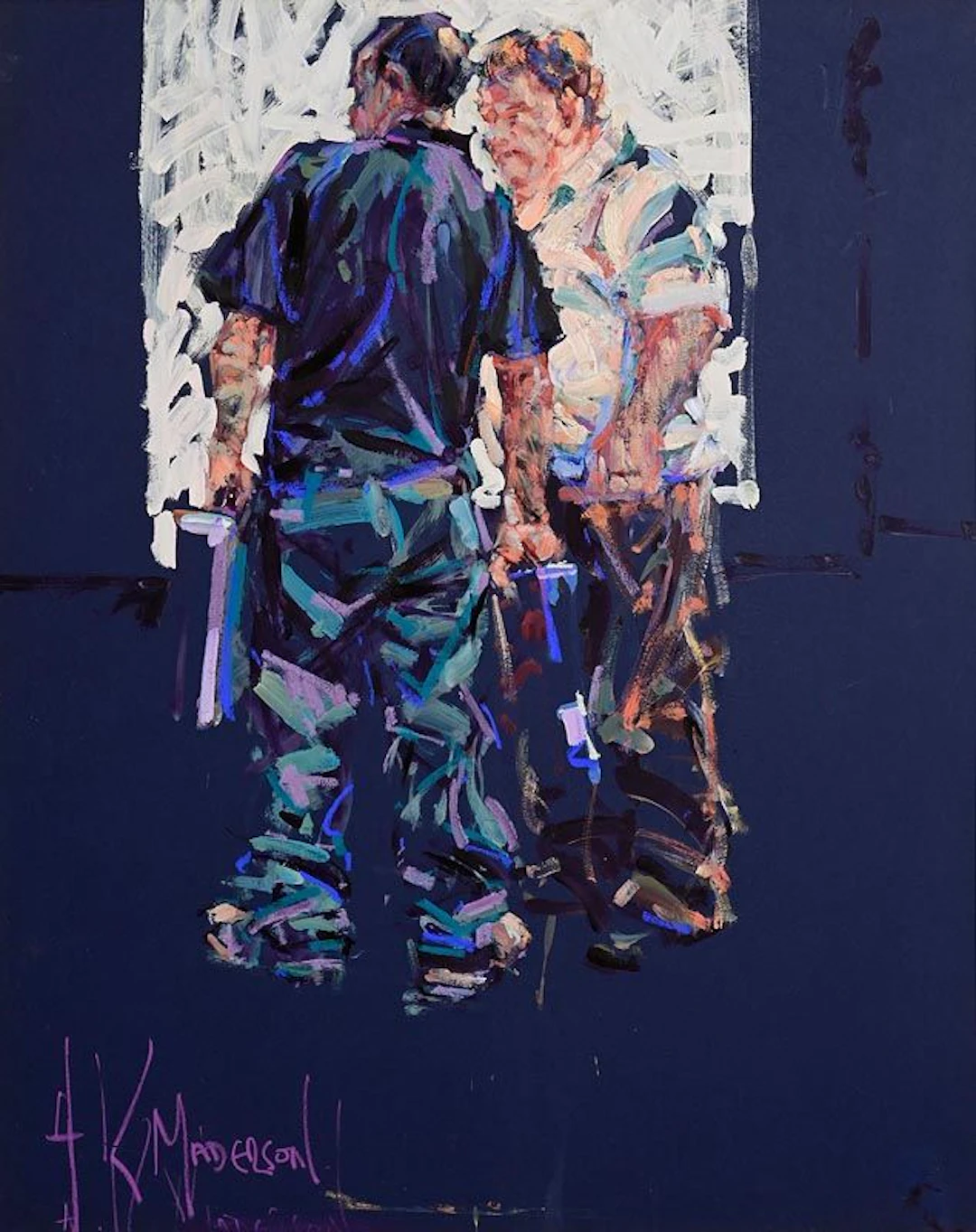 Arthur K. Maderson (b.1942) Don't Look Now, Tallow Horse Fair