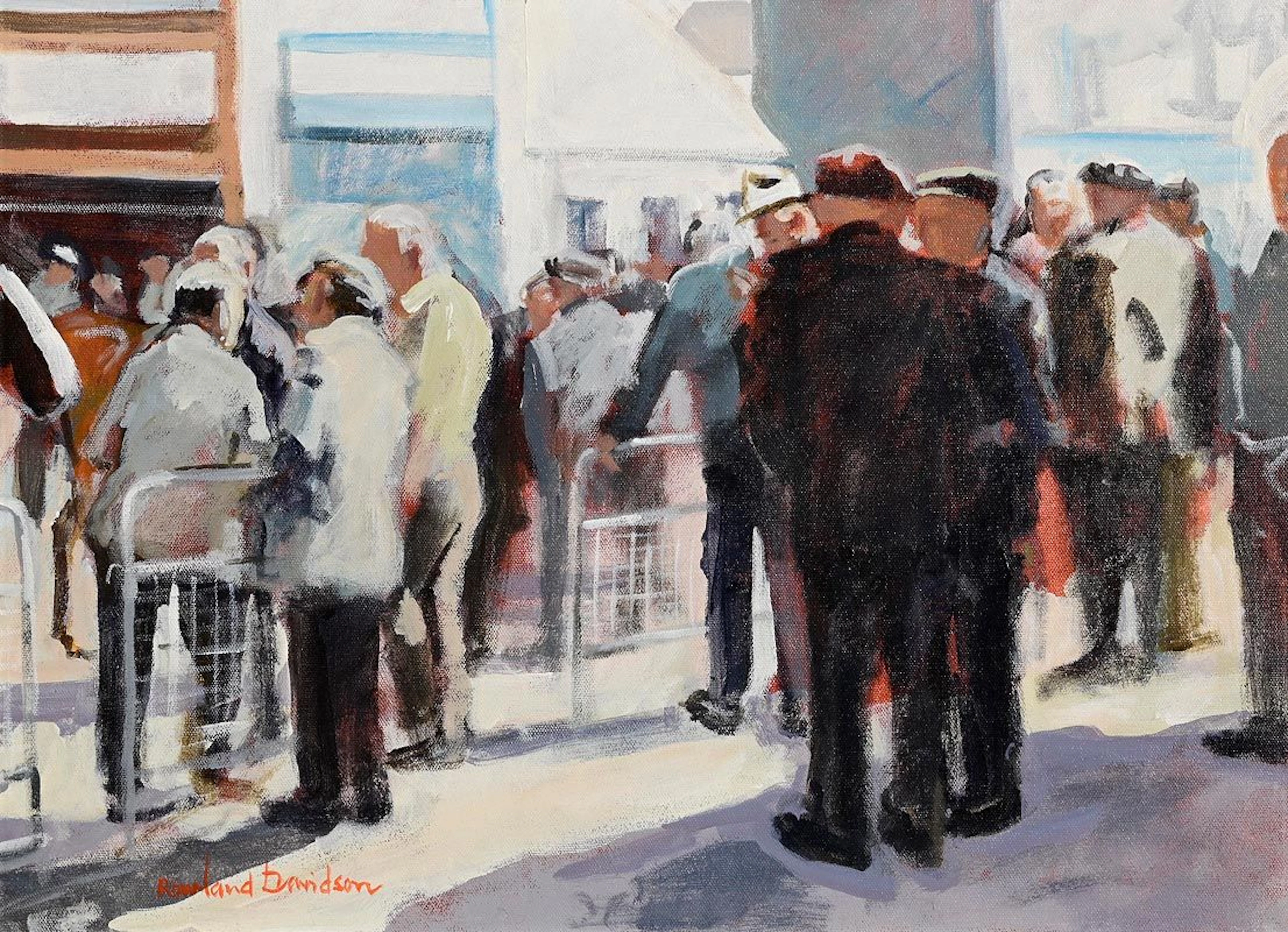 Rowland Davidson (b.1942) Horse Fair, Ballyclare I