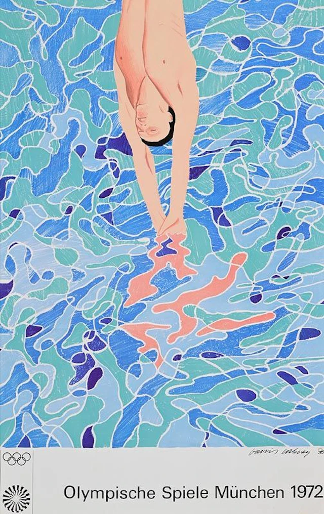 David Hockney (1937-2026) Munich Olympics (1972)
