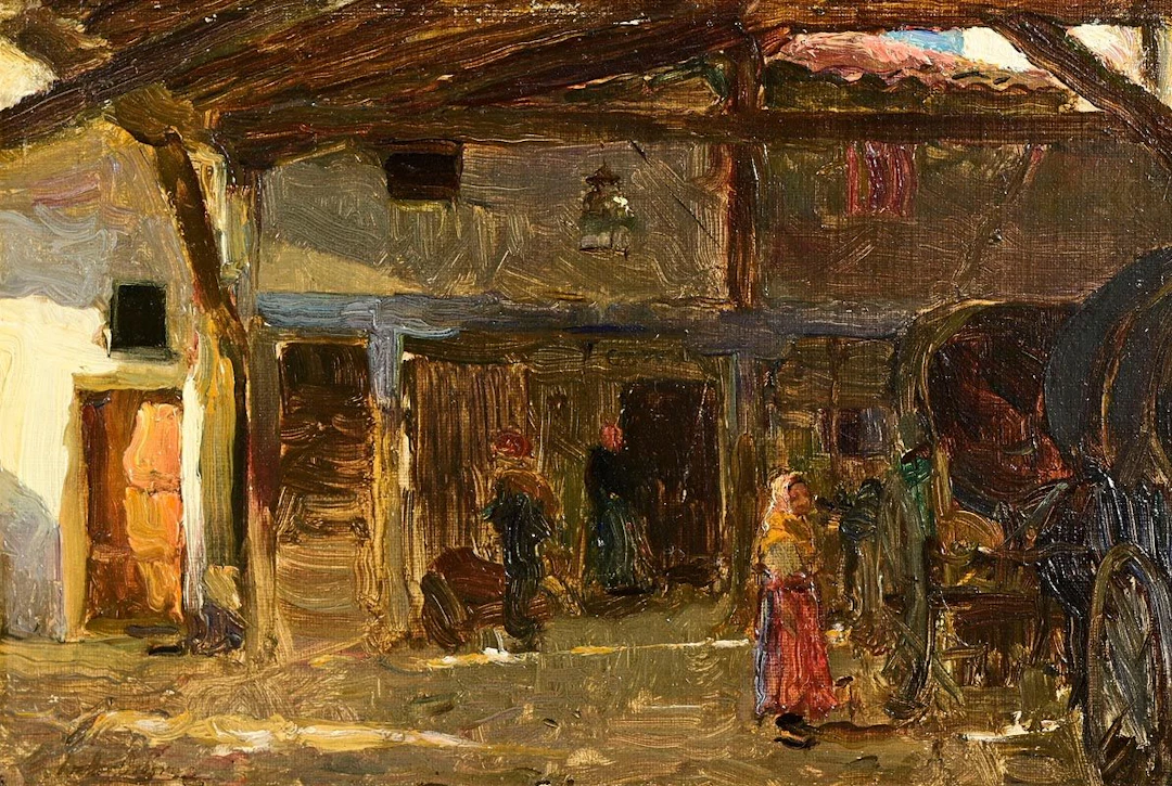 Walter Frederick Osborne (1859-1903) An Interior of a Coach House
