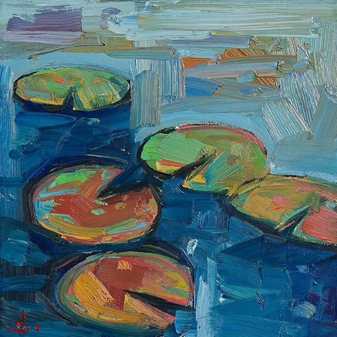Vivek Mandalia (20th/21st Century) Lily Pond