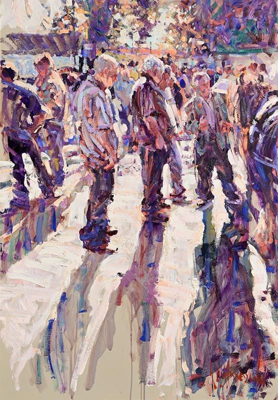 Arthur K. Maderson (b.1942) Evening Shadows, Tallow Horse Fair