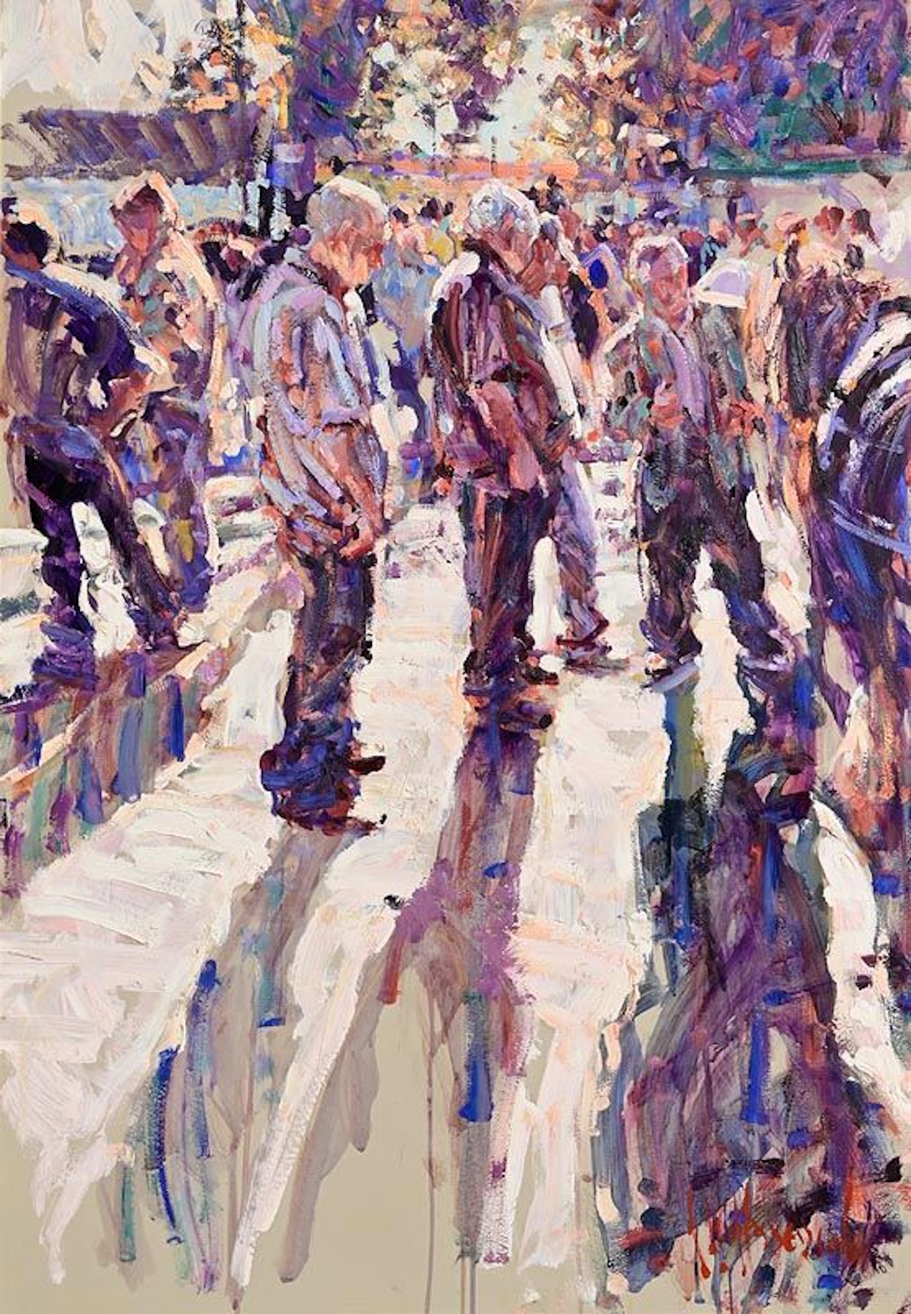 Arthur K. Maderson (b.1942) Evening Shadows, Tallow Horse Fair