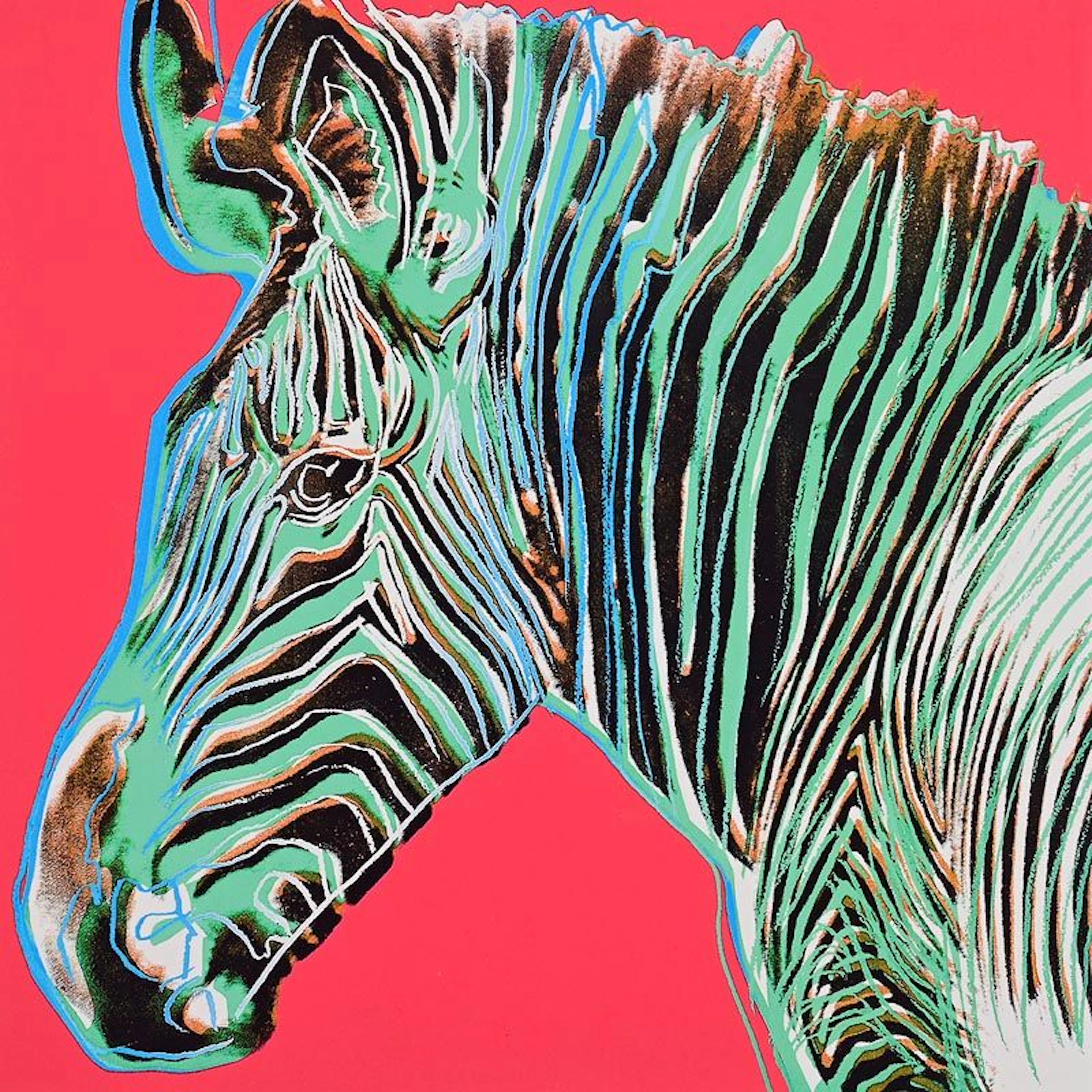 Andy Warhol (1928-1987) American Grevy's Zebra - From the Endangered