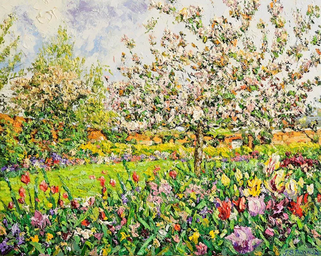 James S. Brohan (b.1952) The Walled Garden