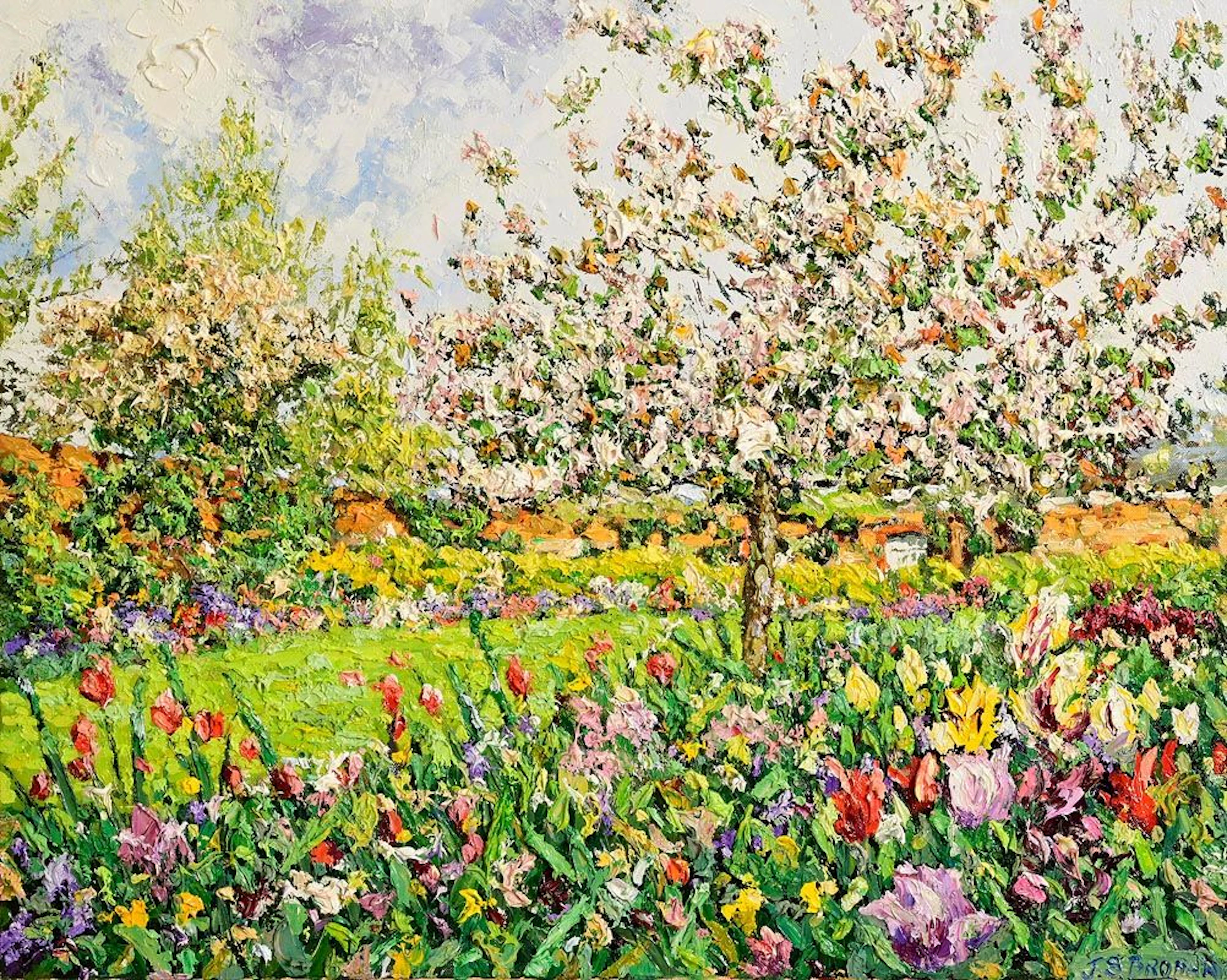 James S. Brohan (b.1952) The Walled Garden