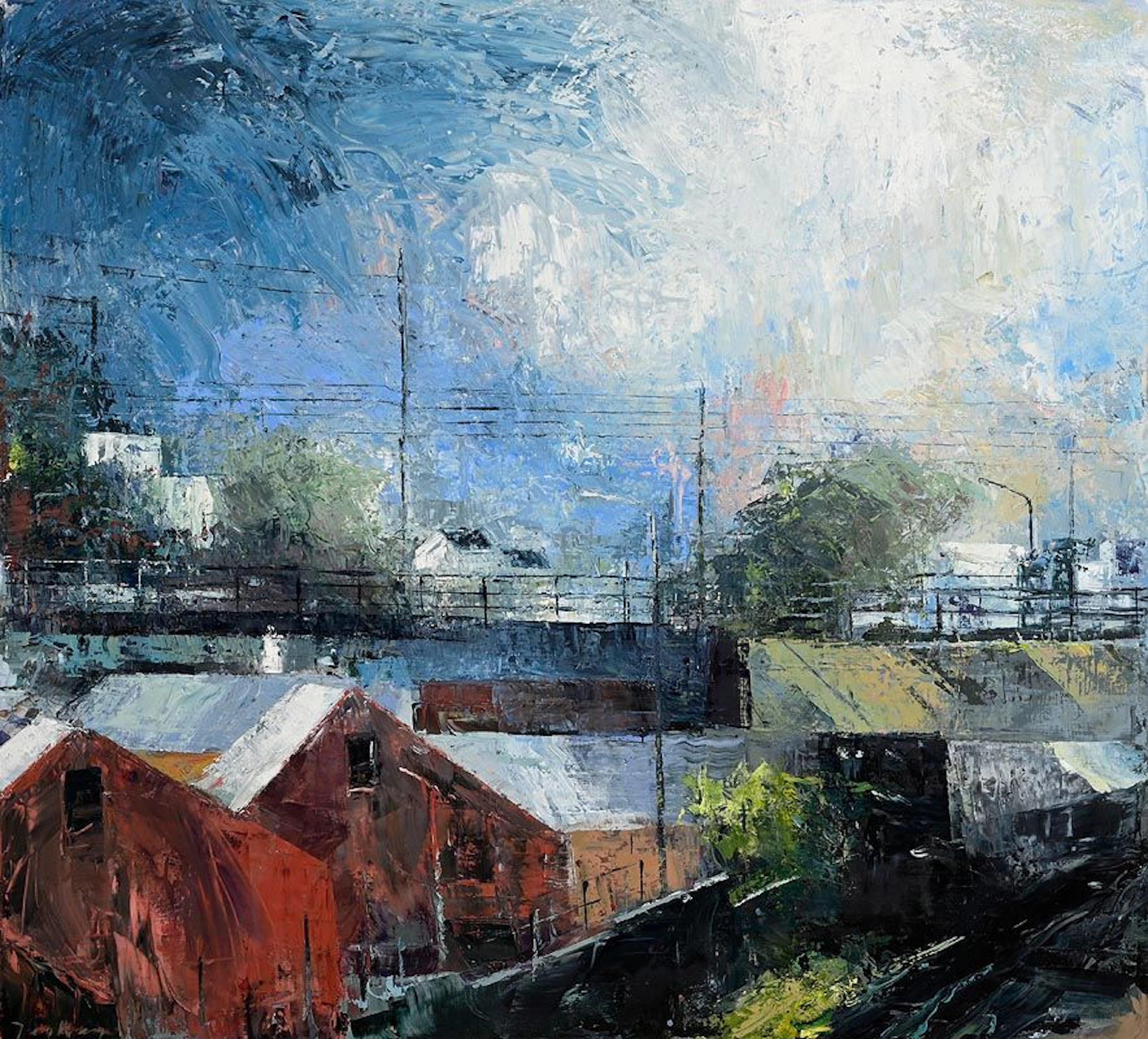 Donald Teskey (b.1956) West Road (2002)