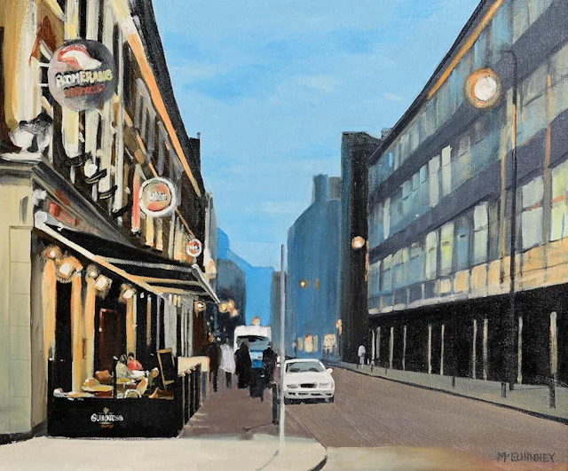 David McElhinney (b.1972) A Quiet Night on Fleet Street (2005)