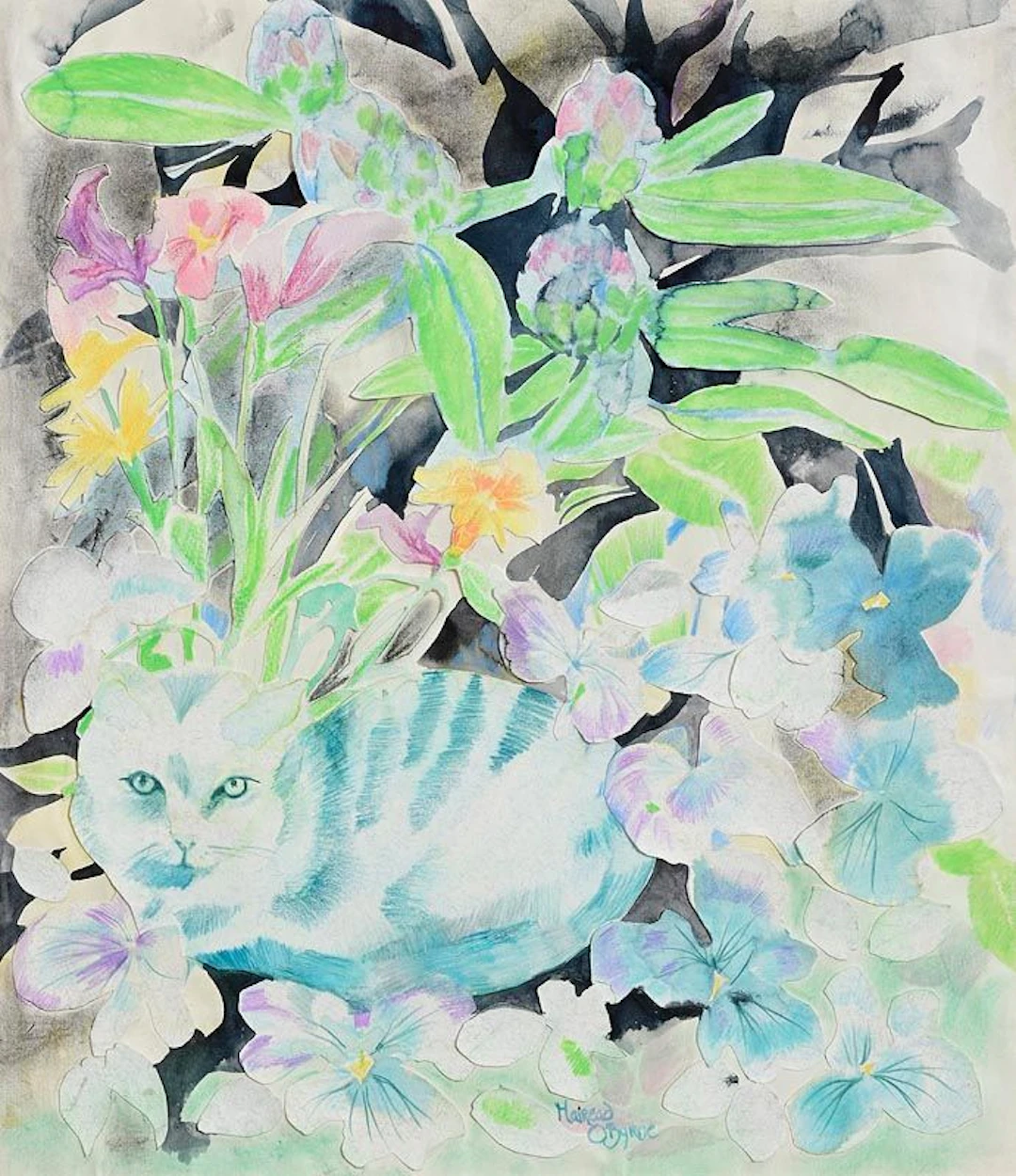 Mairead O'Beirne (20th/21st Century) Floral Study