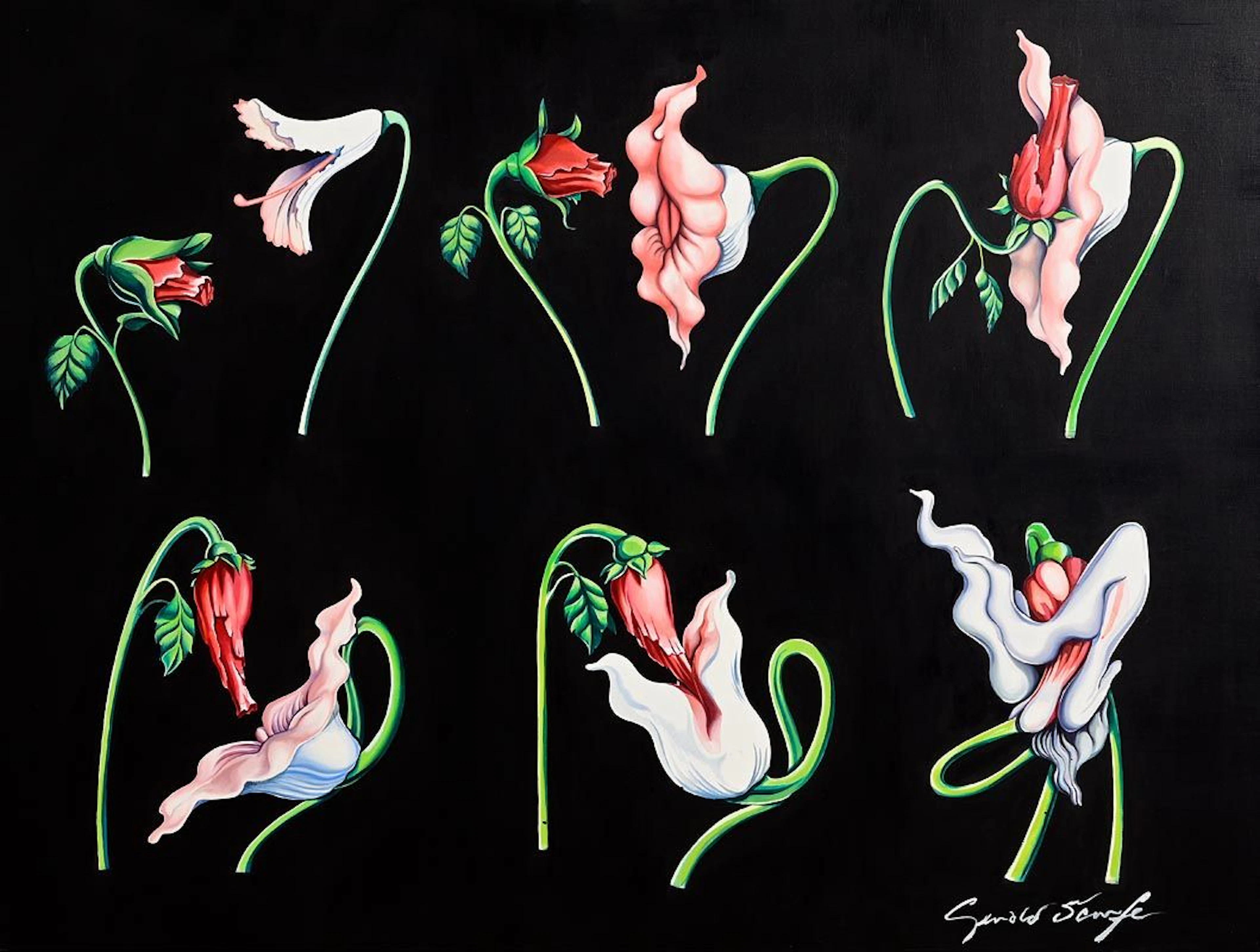 Gerald Scarfe (b.1936) Pink Floyd The Wall (The Flowers: Sequence)