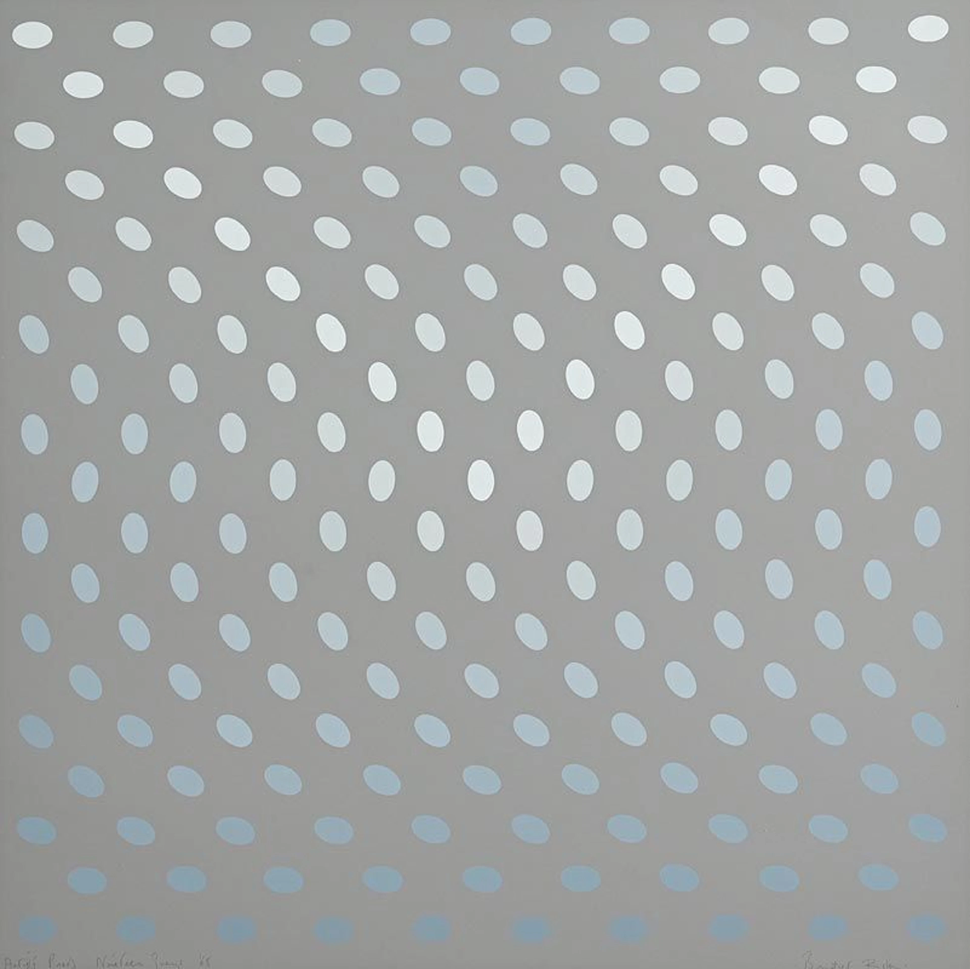 Bridget Riley (b.1931) British Untitled (A), from: Nineteen Greys (1968)