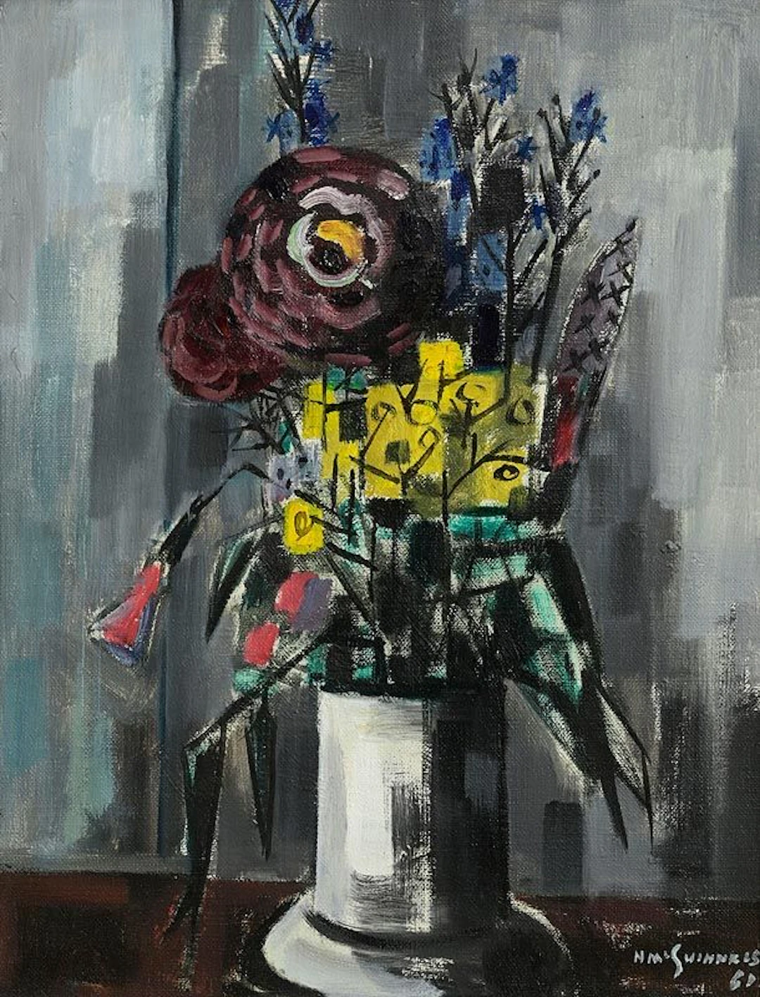 Norah Allison McGuinness (1901-1980) Flowers in a Vase (1960)