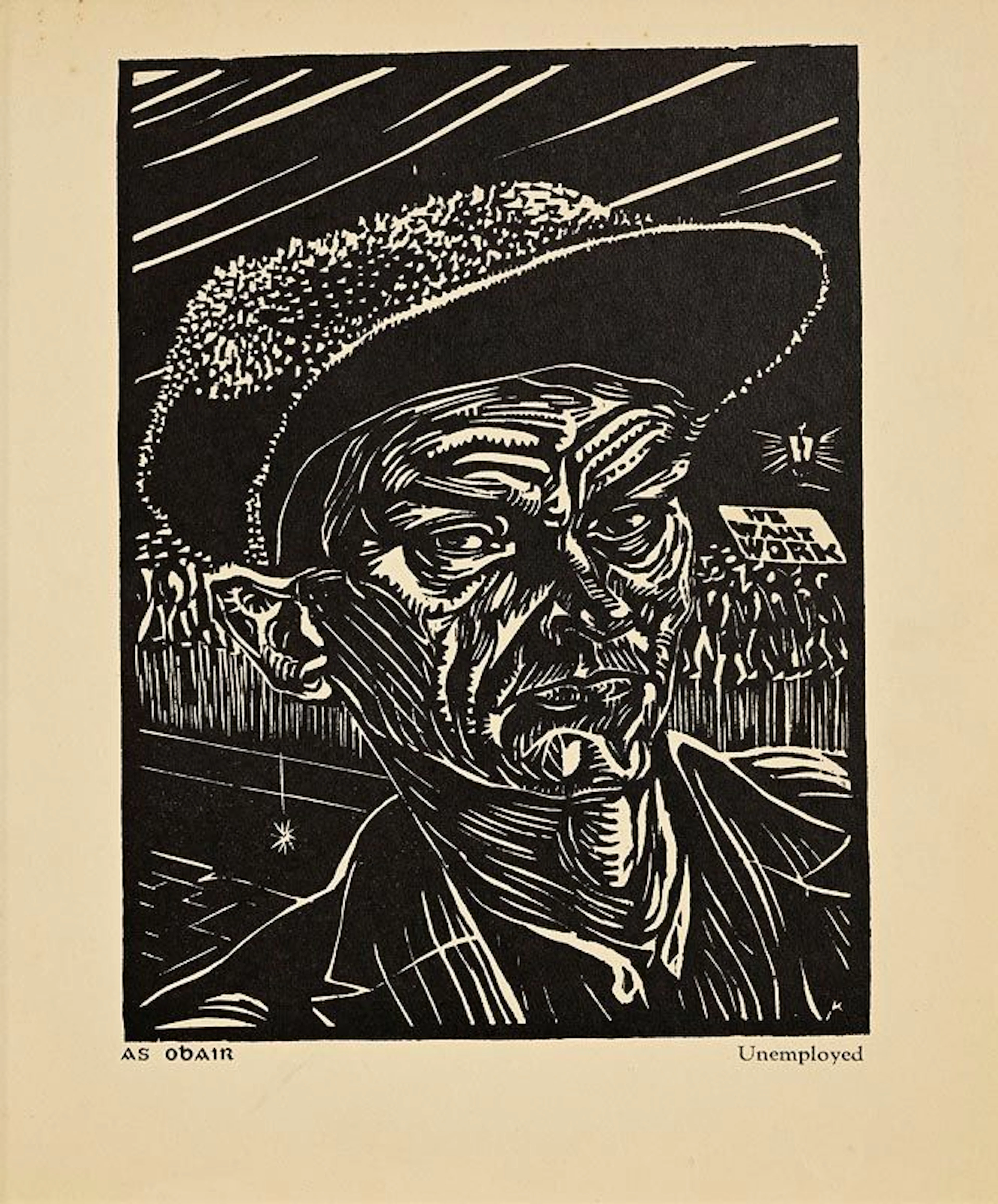 Harry Aaron Kernoff (1900-1974) As Obair - Unemployed