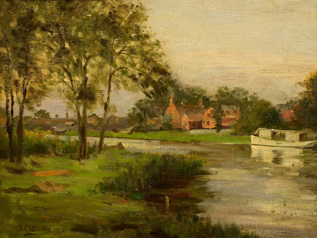 Dermod William O'Brien (1865-1945) The Canal Bank