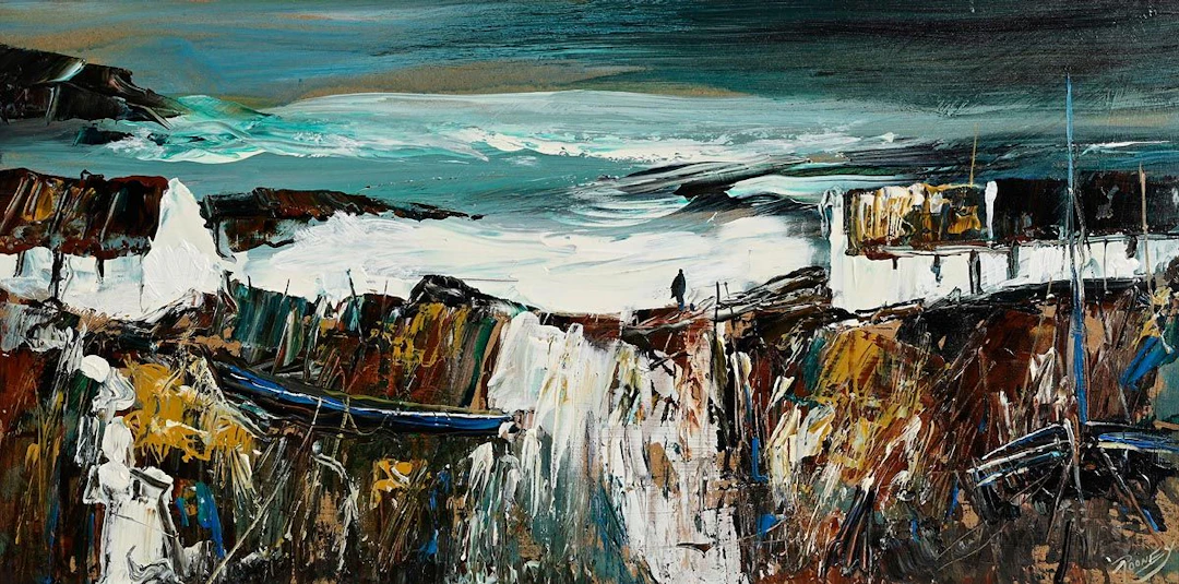 J.P. Rooney (b.1950) Personal Storm, Malin Head