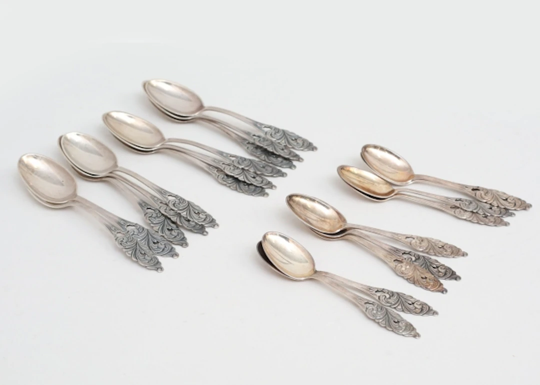 Kaffeskedar Norge silver