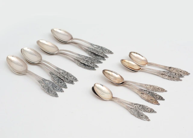 Kaffeskedar Norge silver