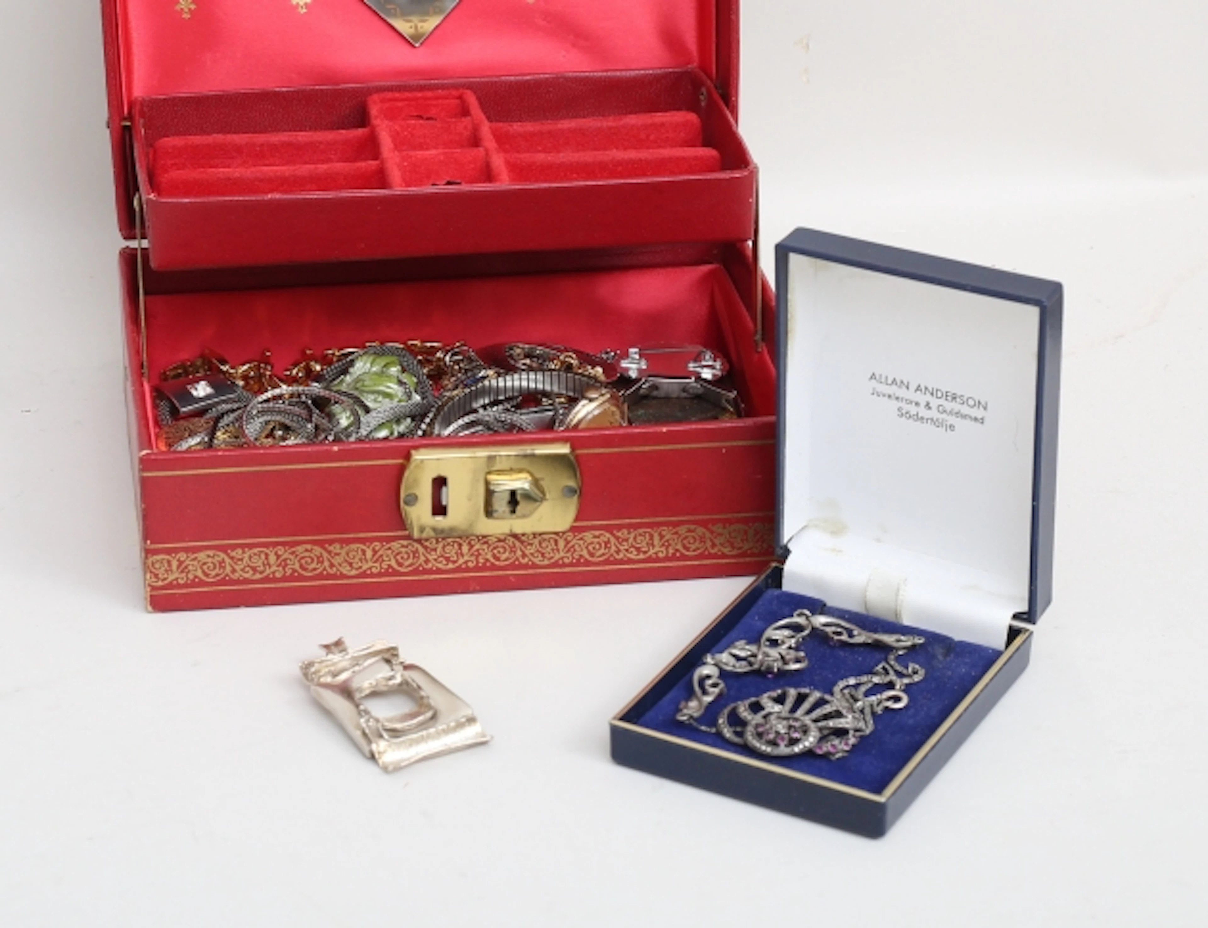 Smyckegarnityr silver tidigt 1900-tal