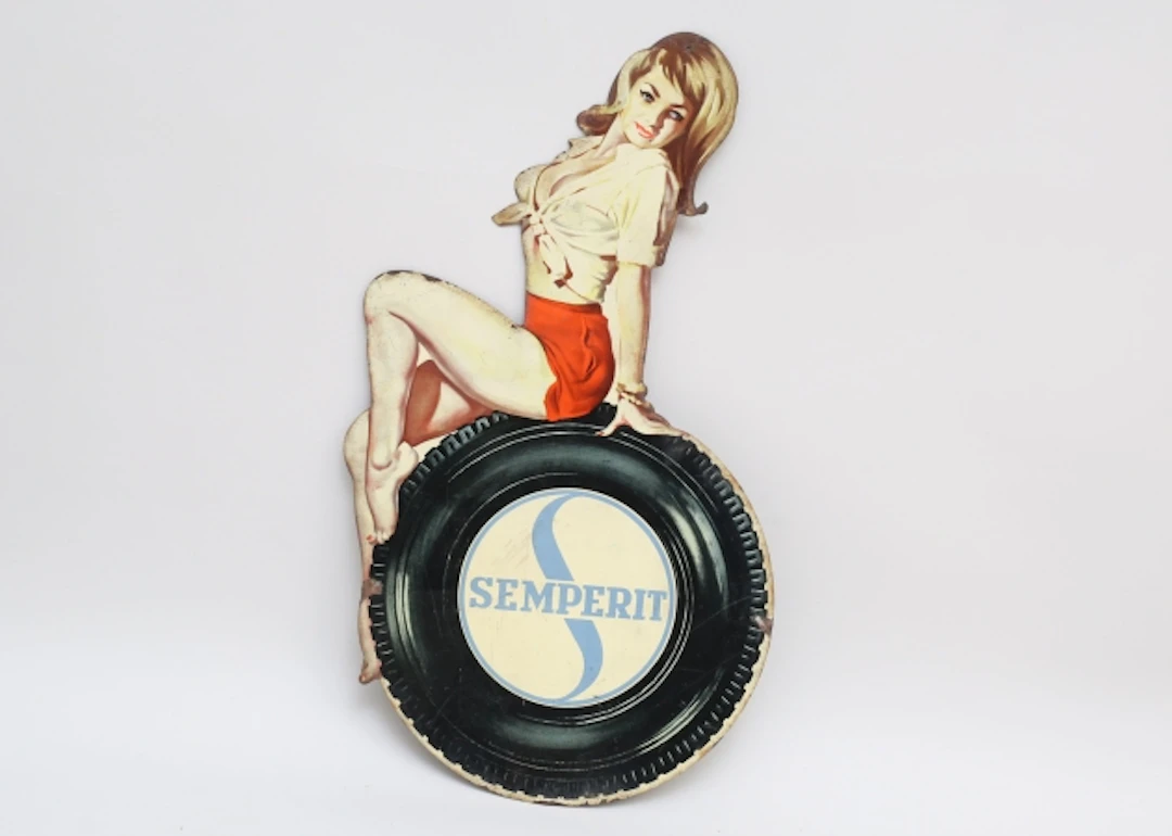Pin-up reklamskylt
