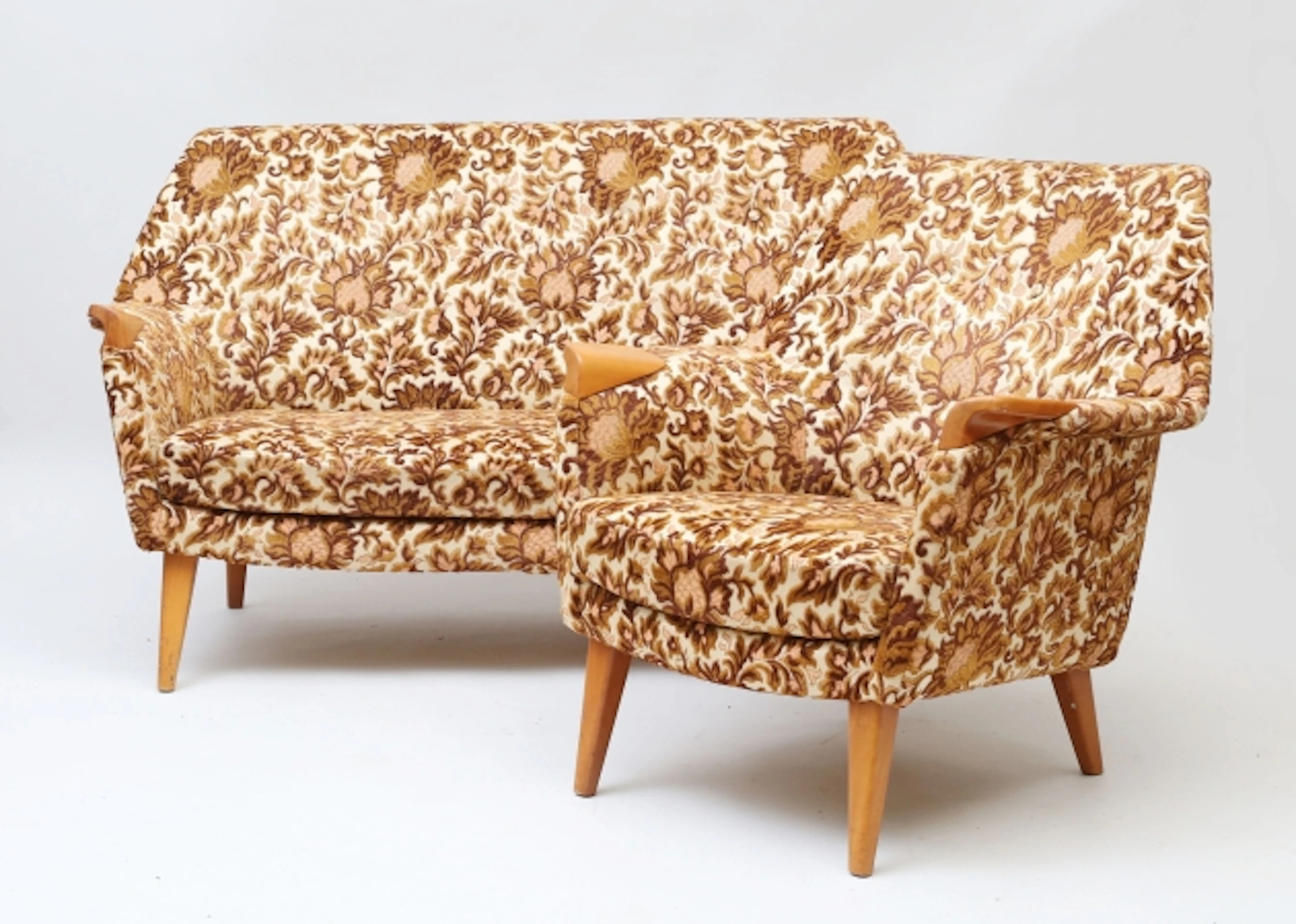 Soffa samt fåtölj retro