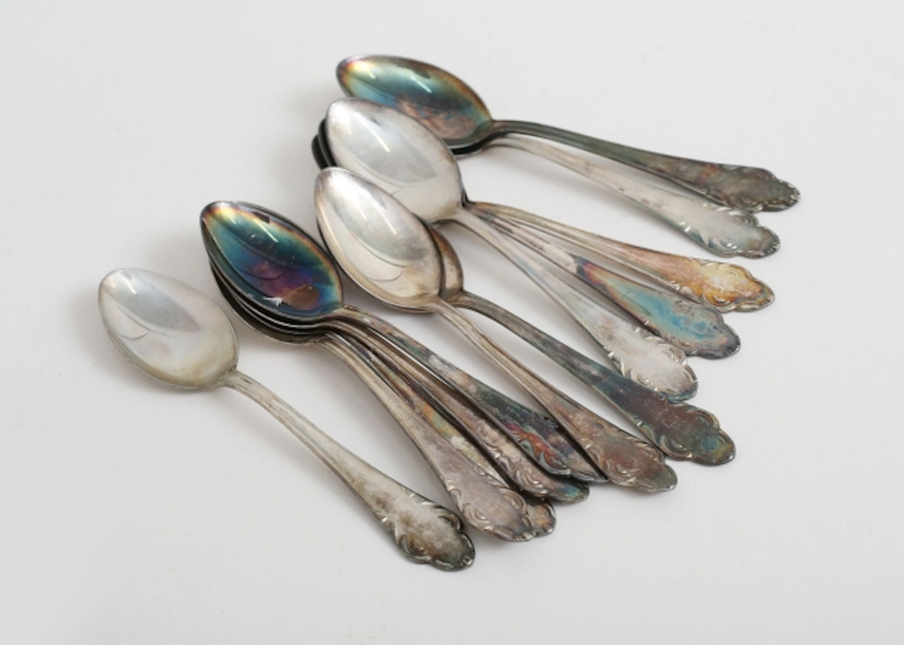 Kaffeskedar 12 stycken silver