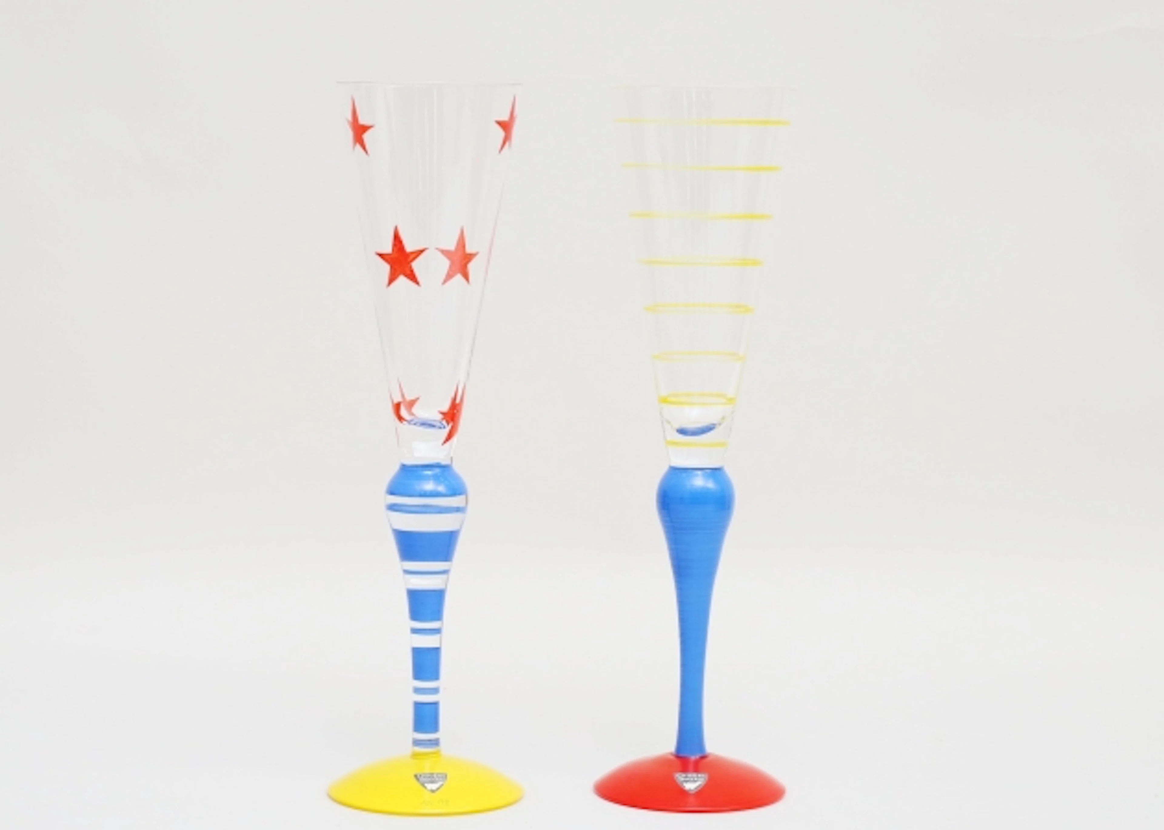 Champagneglas 2 stycken "Clown"