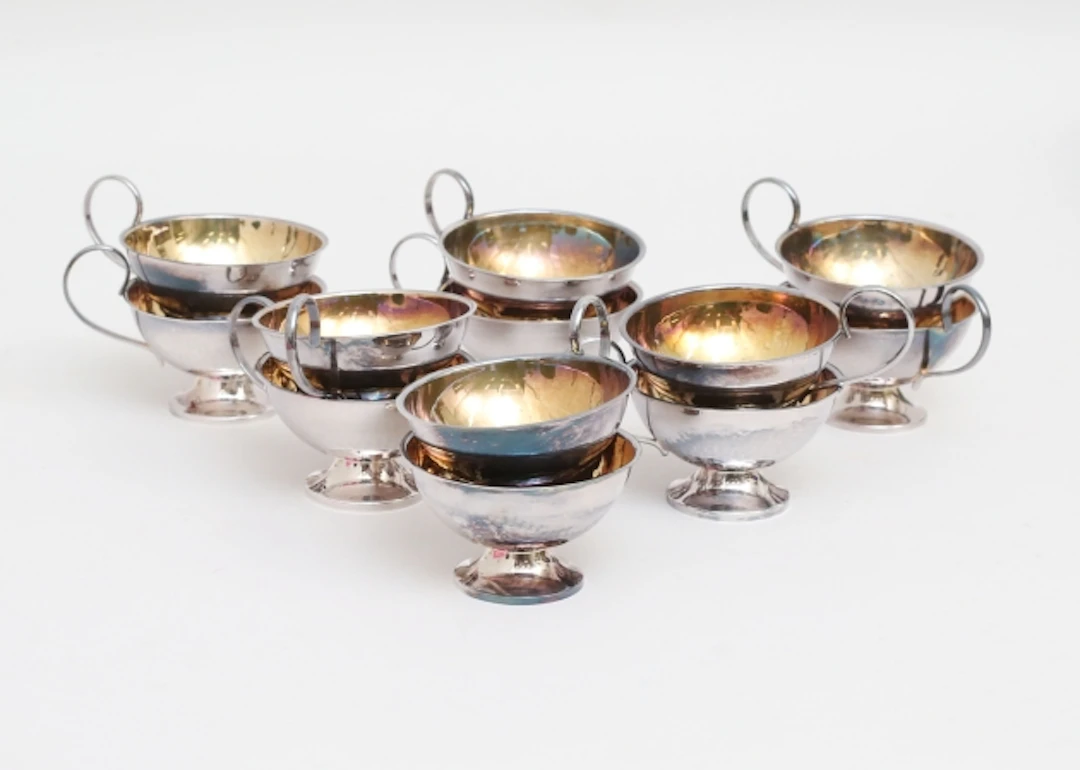 Punschmuggar 12 stycken silver