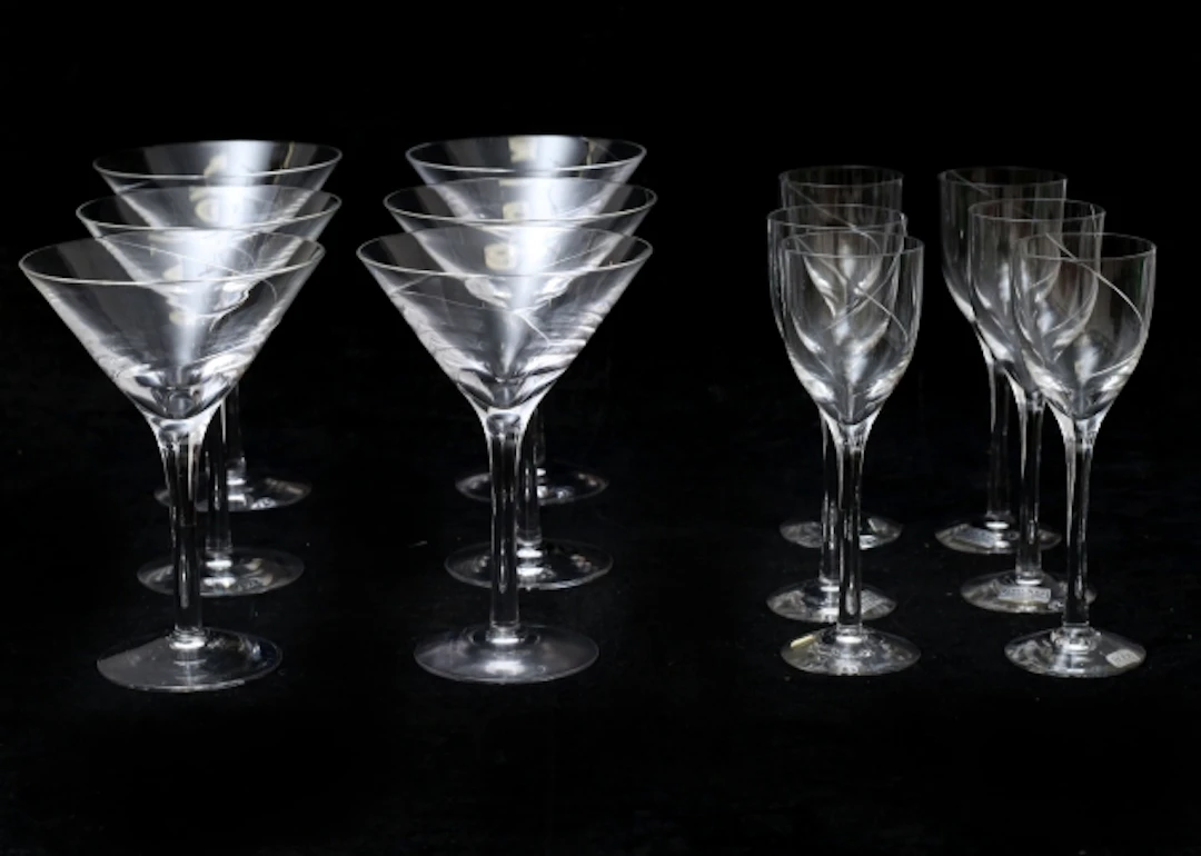 Glas 12 stycken "Line"